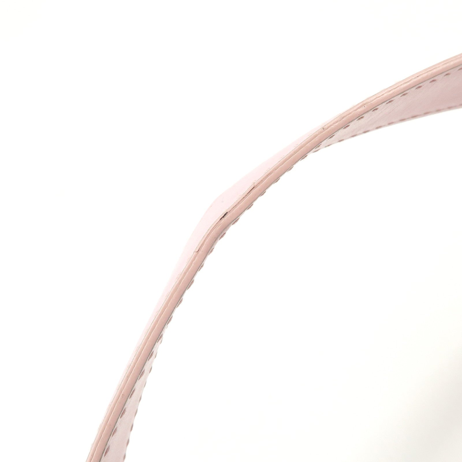 CHANEL New Travel Line Nylon Leather Shoulder Bag Hand Bag Pink Used