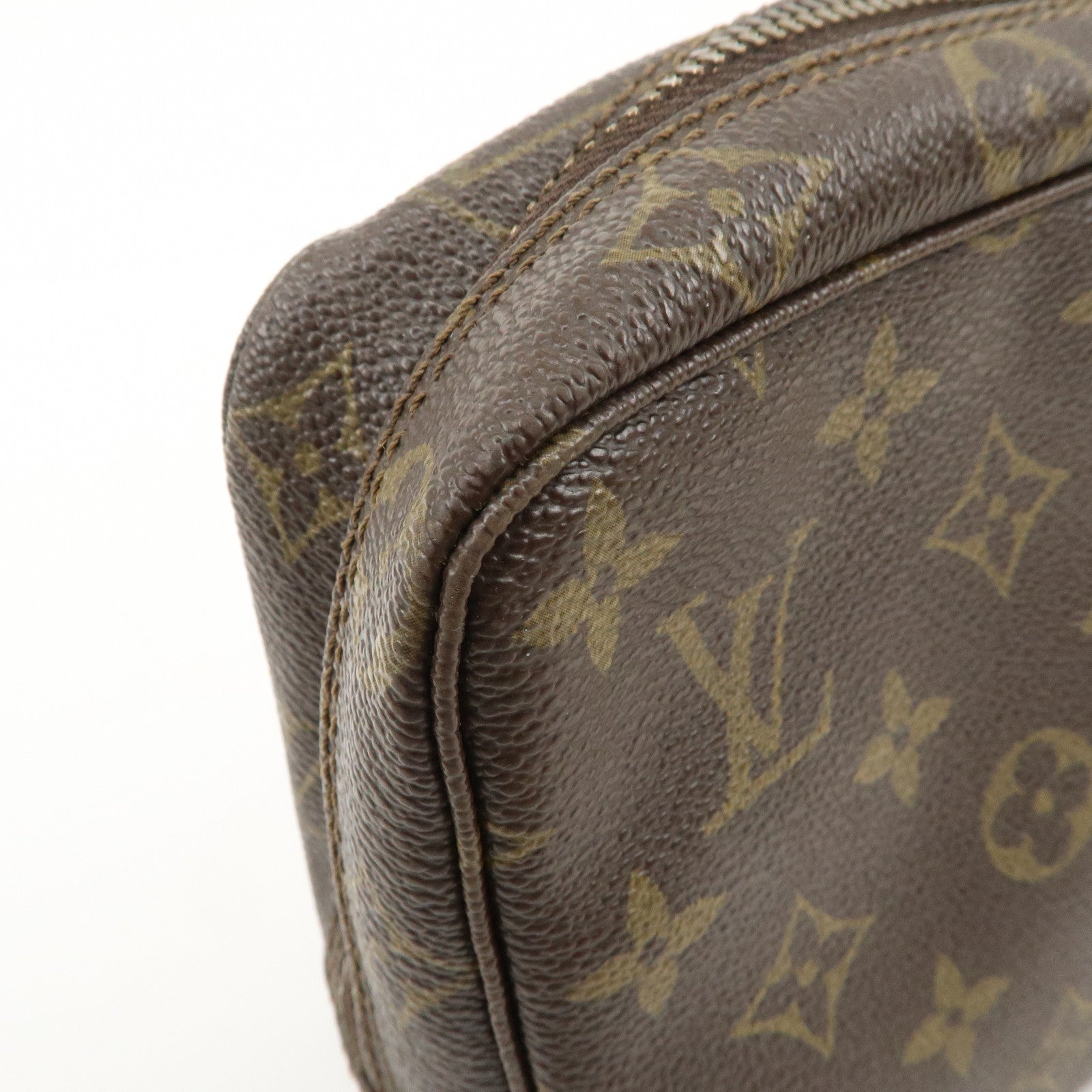 Louis Vuitton Monogram Trousse Toilette 23 Pouch Brown M47524 Used