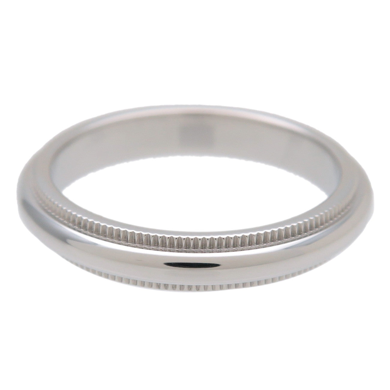 Tiffany & Co Milgrain Band Ring SV950 Silver US4.75-5 EU49 HK10.5