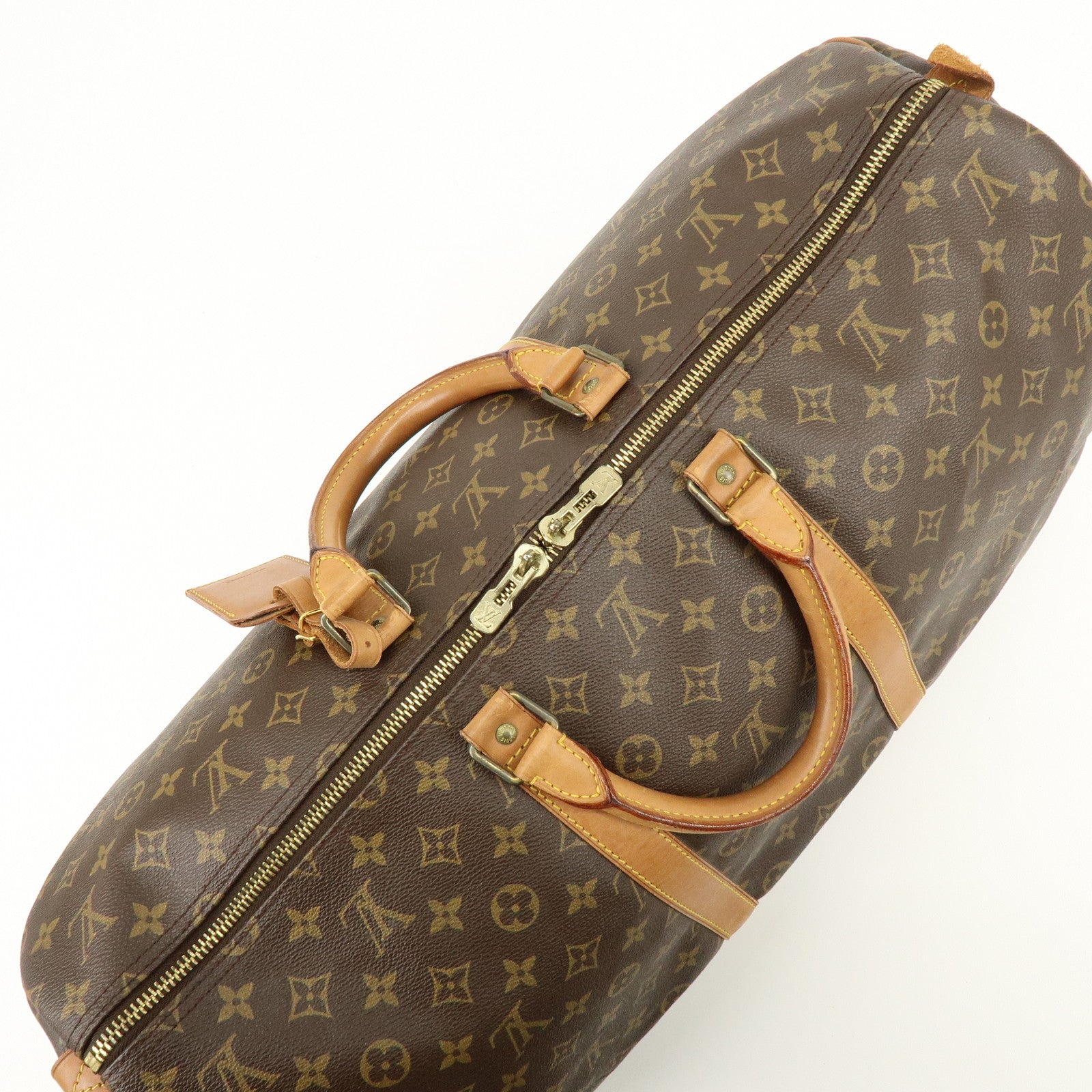 Louis Vuitton Monogram Keep All 55 Boston Bag Brown M41424