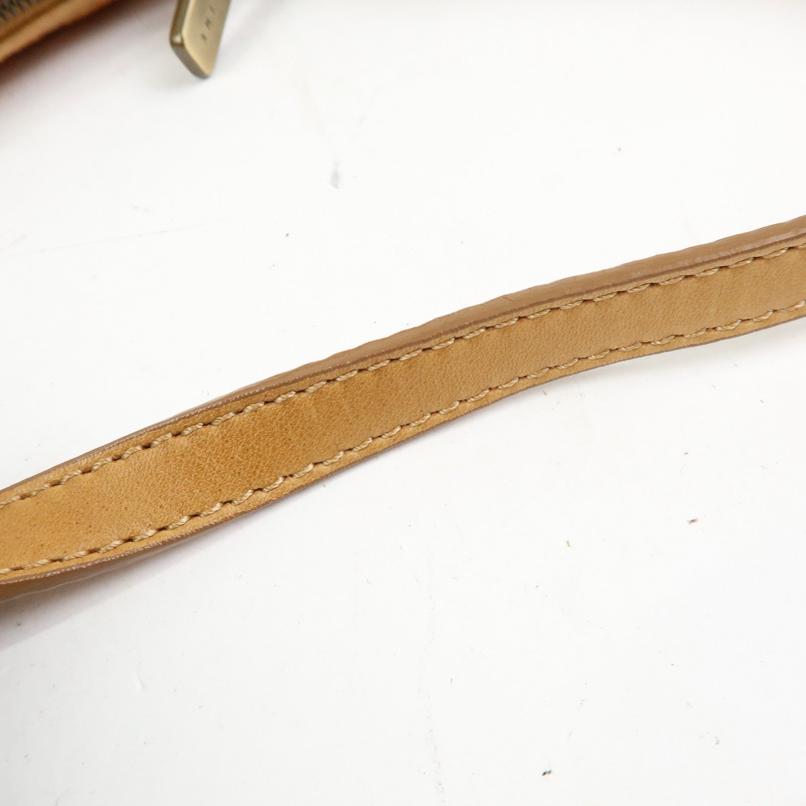 CELINE C Macadam Suede Leather Shoulder Bag Hand Bag Brown