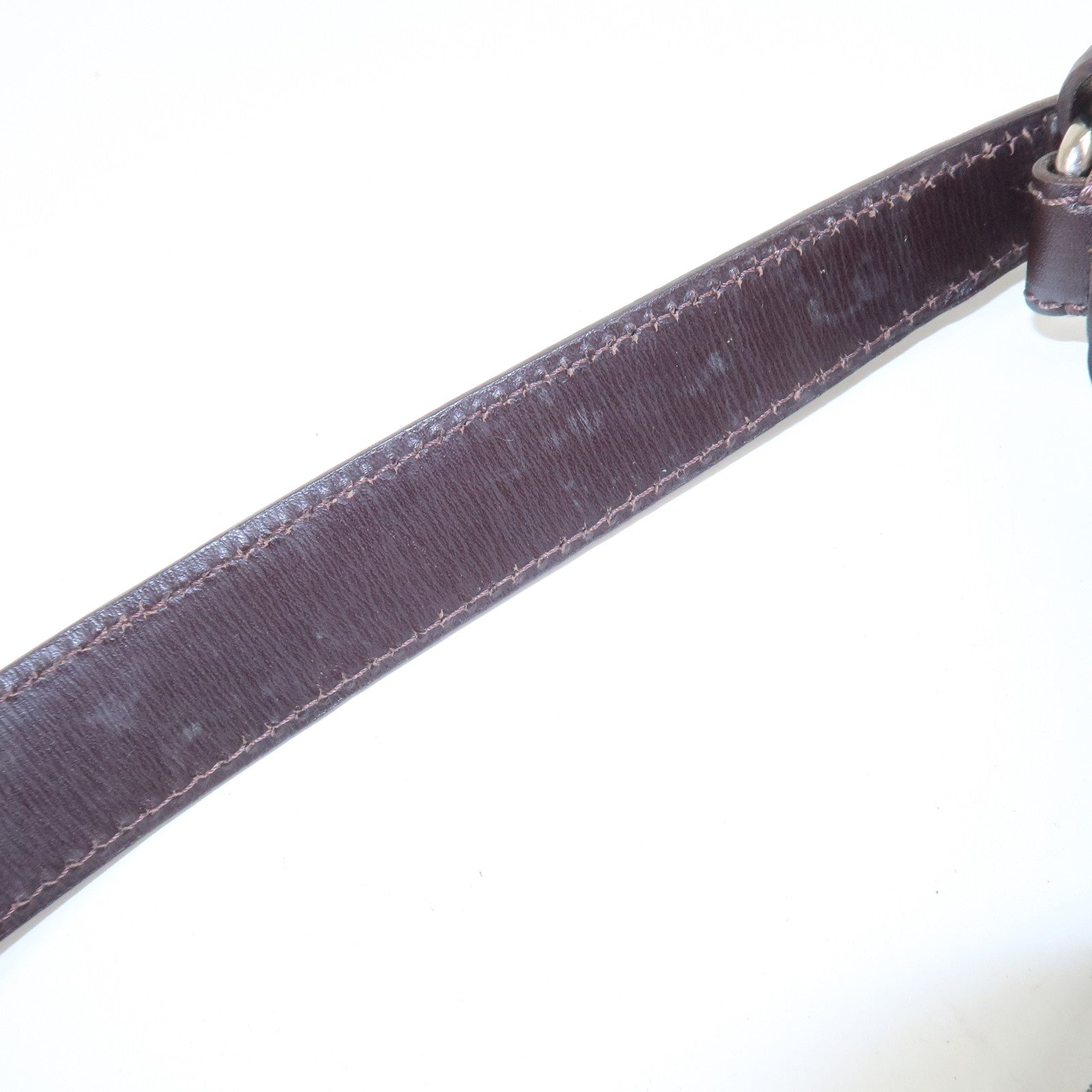 FENDI Canvas Leather Shoulder Bag Hand Bag Zebra Motif 8BR279