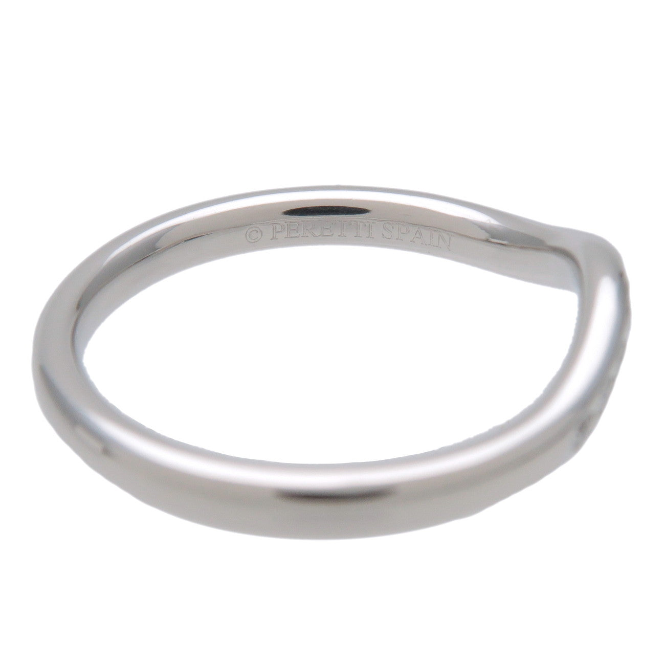 Tiffany & Co V Band Diamond Ring PT950 Platinum #47 US4.5