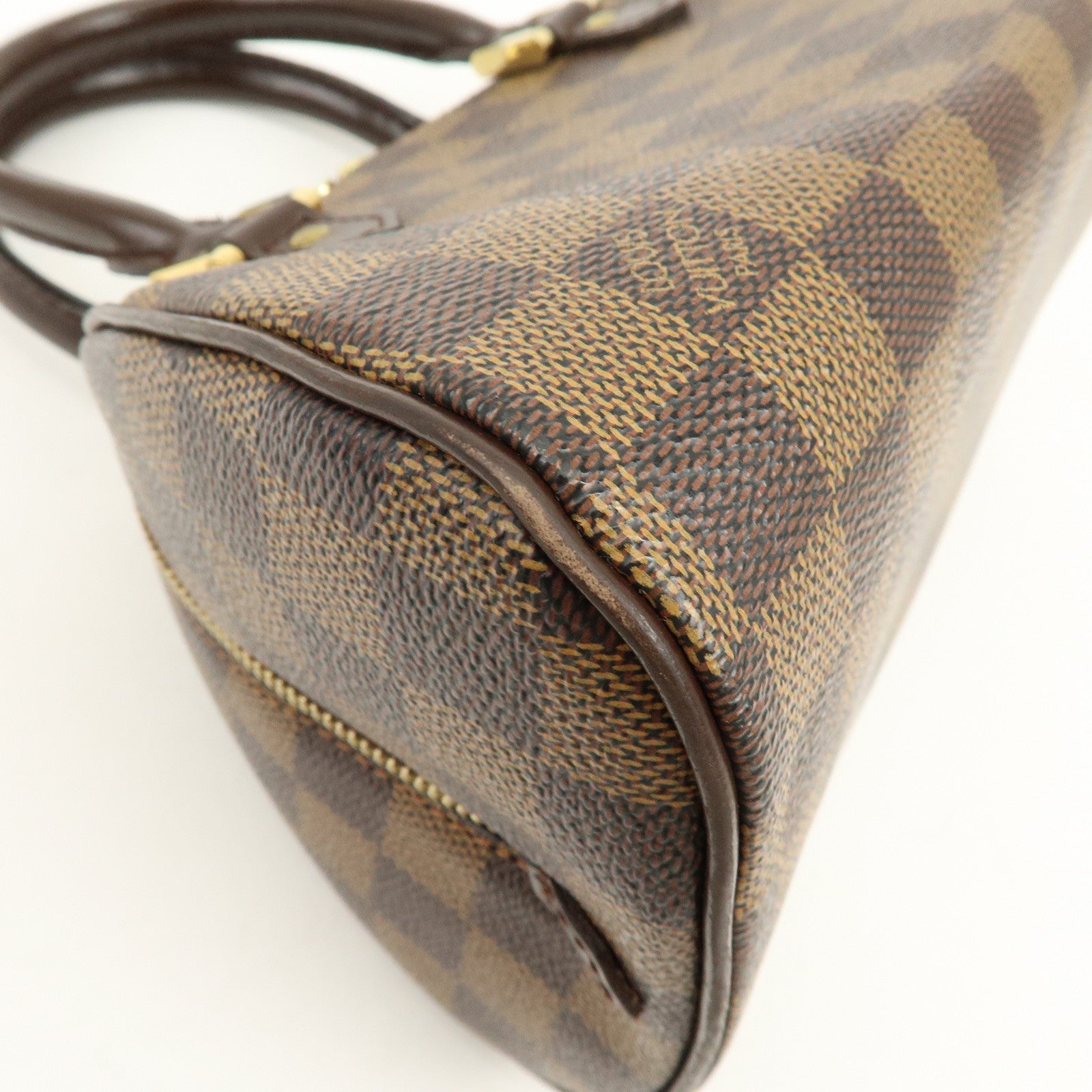 Louis Vuitton Damier Ebene Rivera Mini Hand Bag Brown N41436