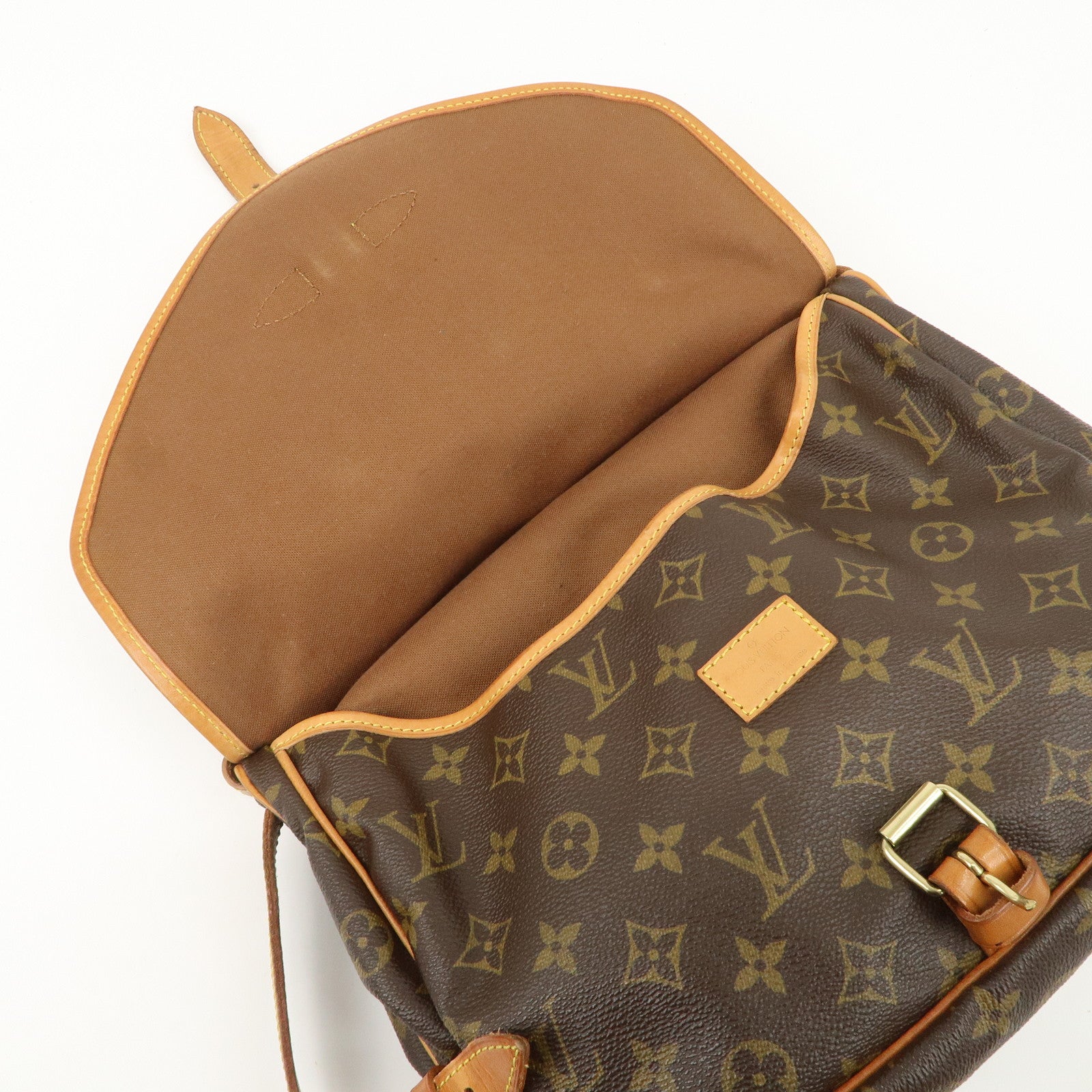 Louis Vuitton Monogram Saumur 30 Shoulder Bag Brown M42256 Used