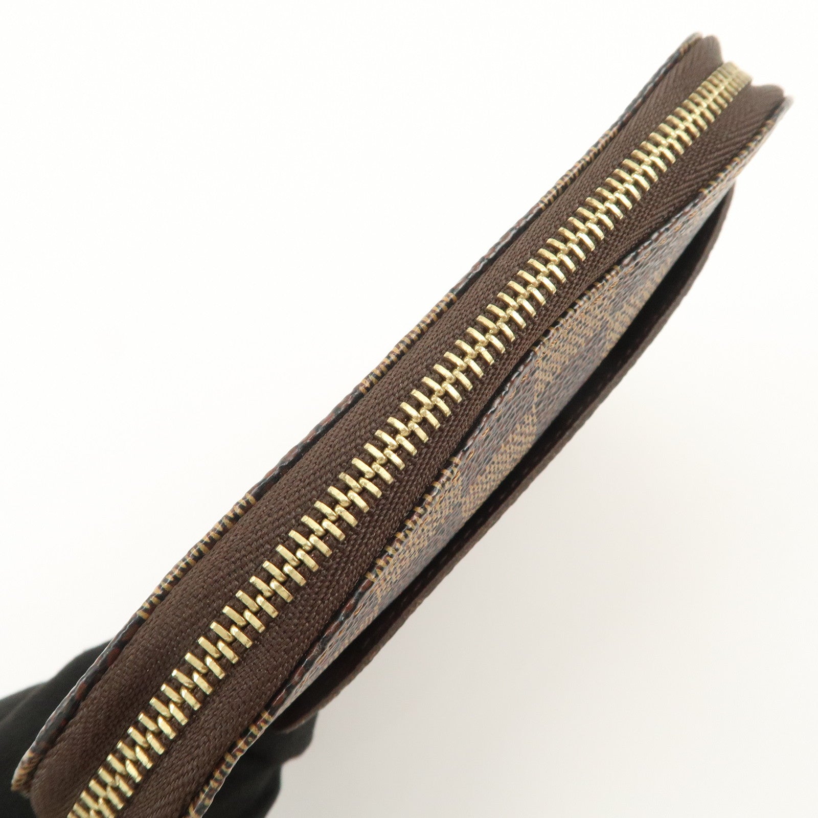 Louis Vuitton Damier Canvas Olaf Organizer Wallet Brown N61723 Used