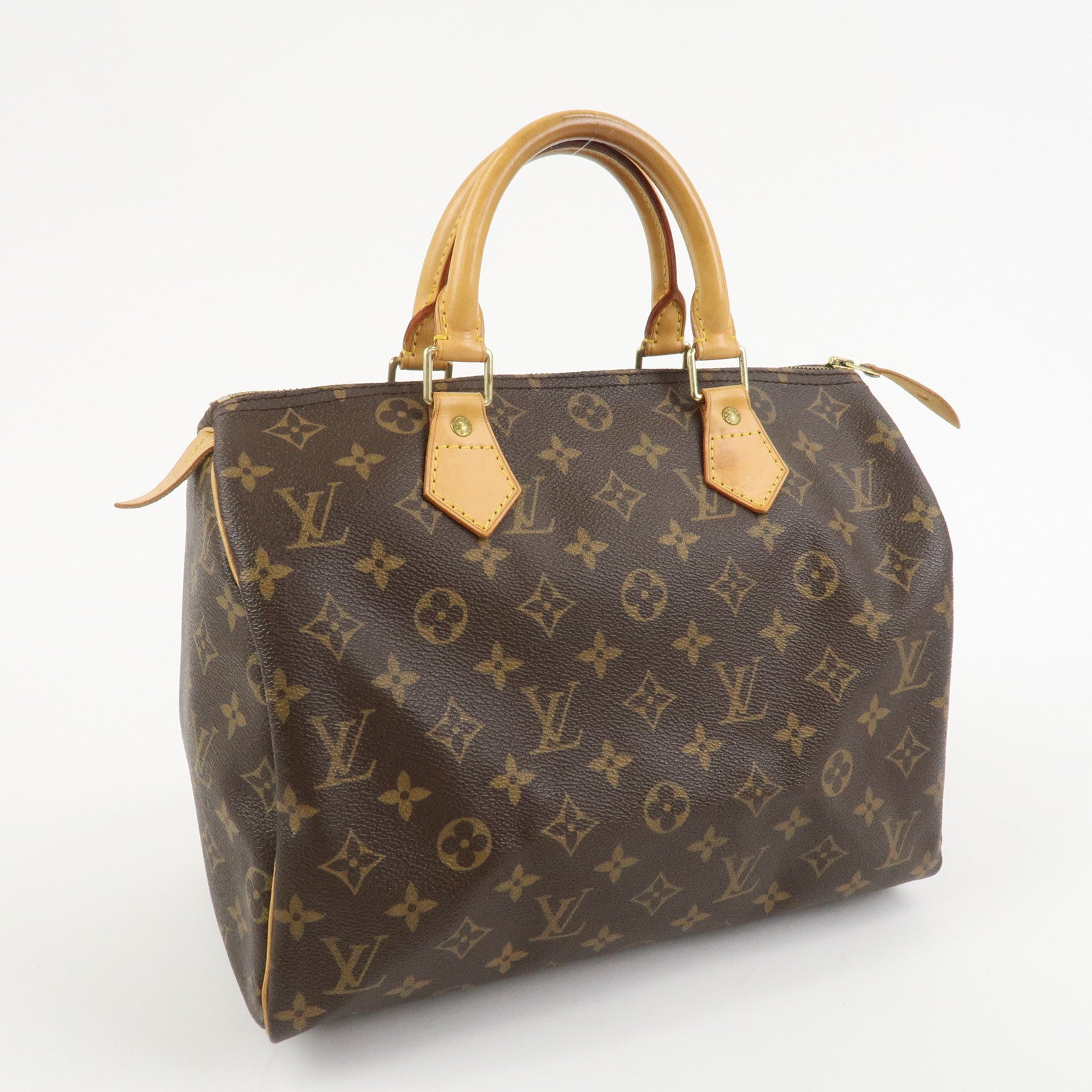 Louis Vuitton Monogram Speedy 30 Boston Bag Hand Bag Brown M41526