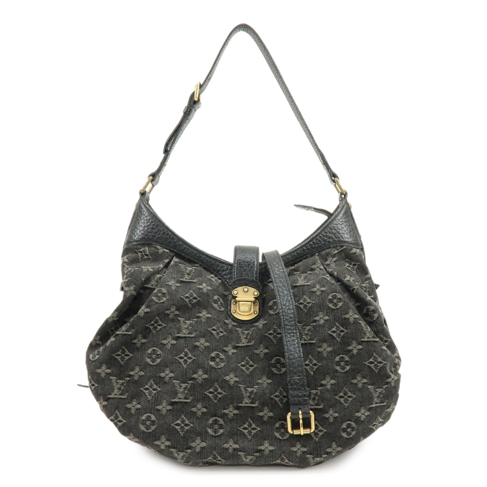 Louis Vuitton Monogram Denim Slightly Shoulder Bag Noir M95835