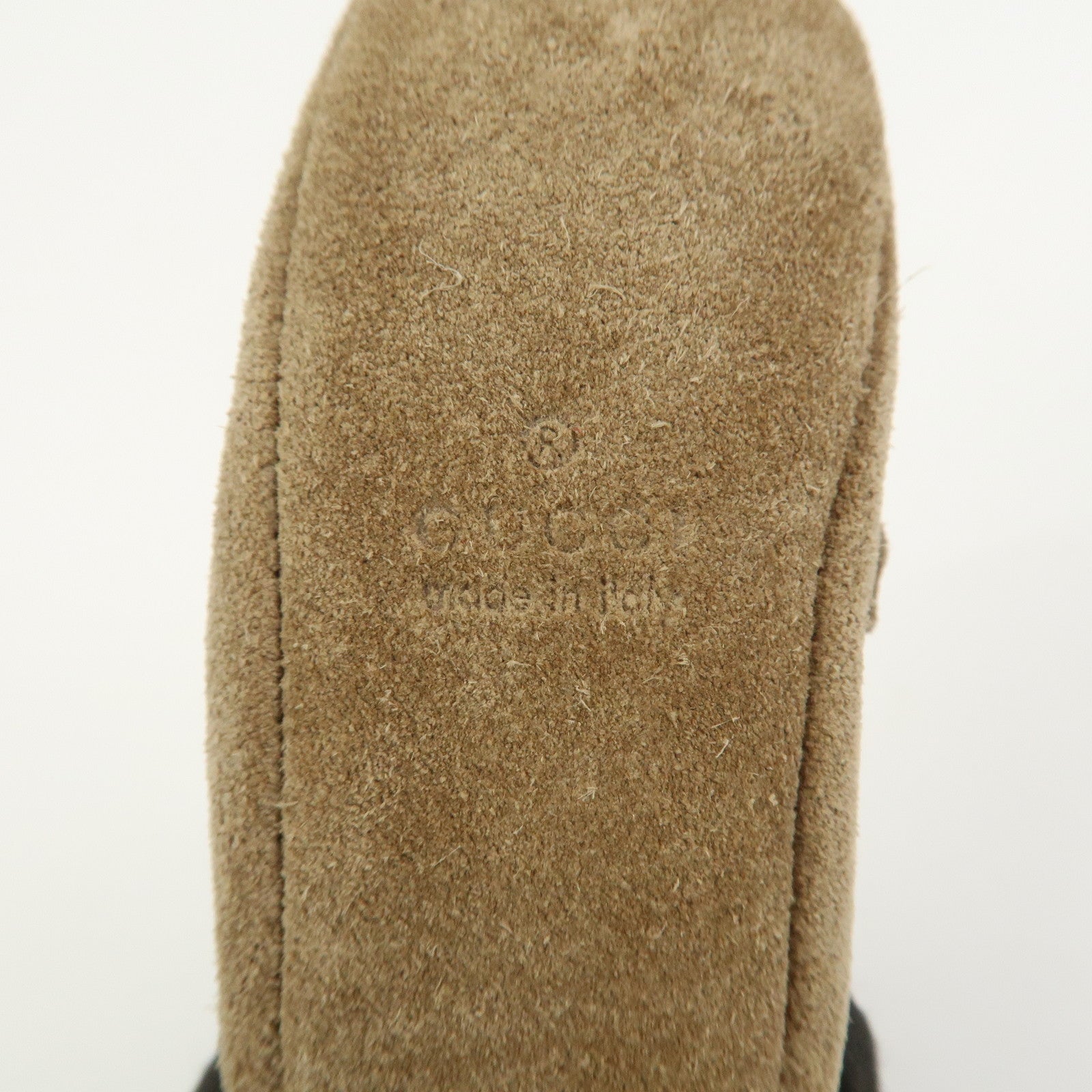 GUCCI Horsebit Loafer Motif Suede Bag Charm Key Charm Brown 203405