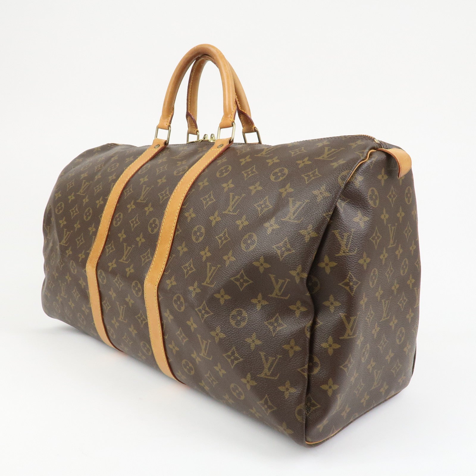 Louis Vuitton Monogram Keep All 55 Boston Bag Brown M41424