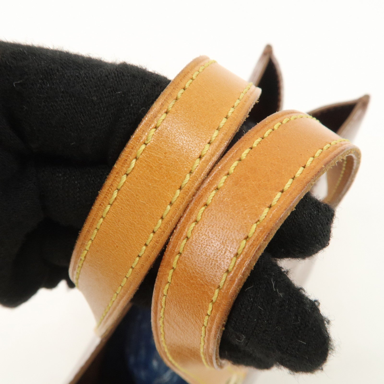 Louis Vuitton Monogram Vernis Lead PM Hand Bag Bronze M91146 Used