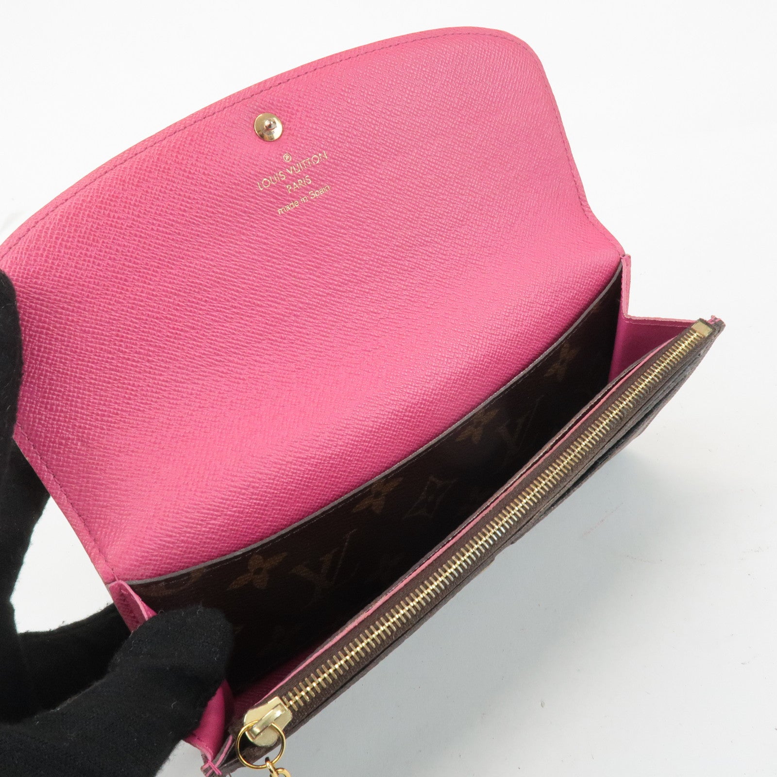 Louis Vuitton Monogram Portefeuille Emily Flower Wallet M64202 Used