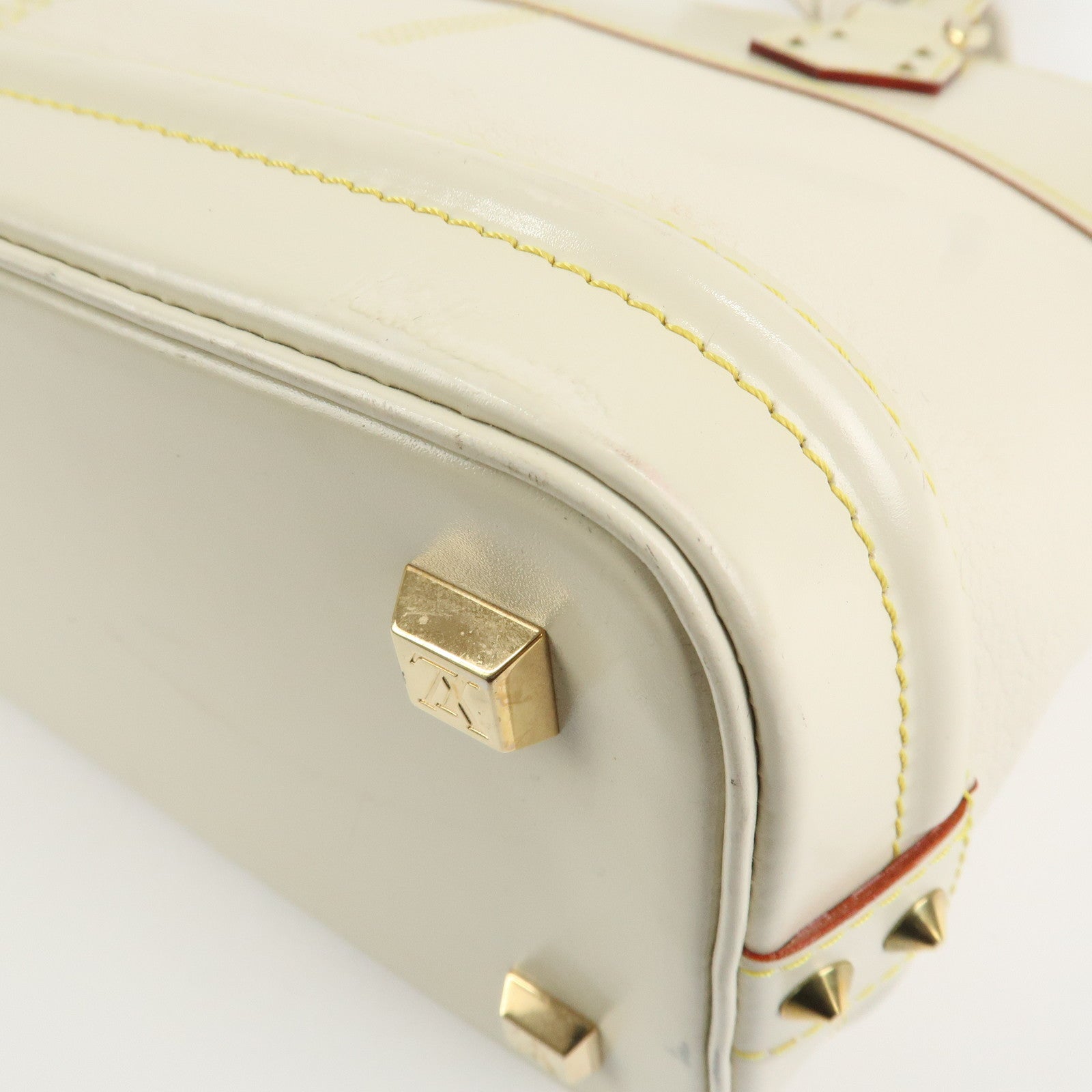 Louis Vuitton Suhari Lockit PM 2Way Hand Shoulder Bag Blanc M91887 Used