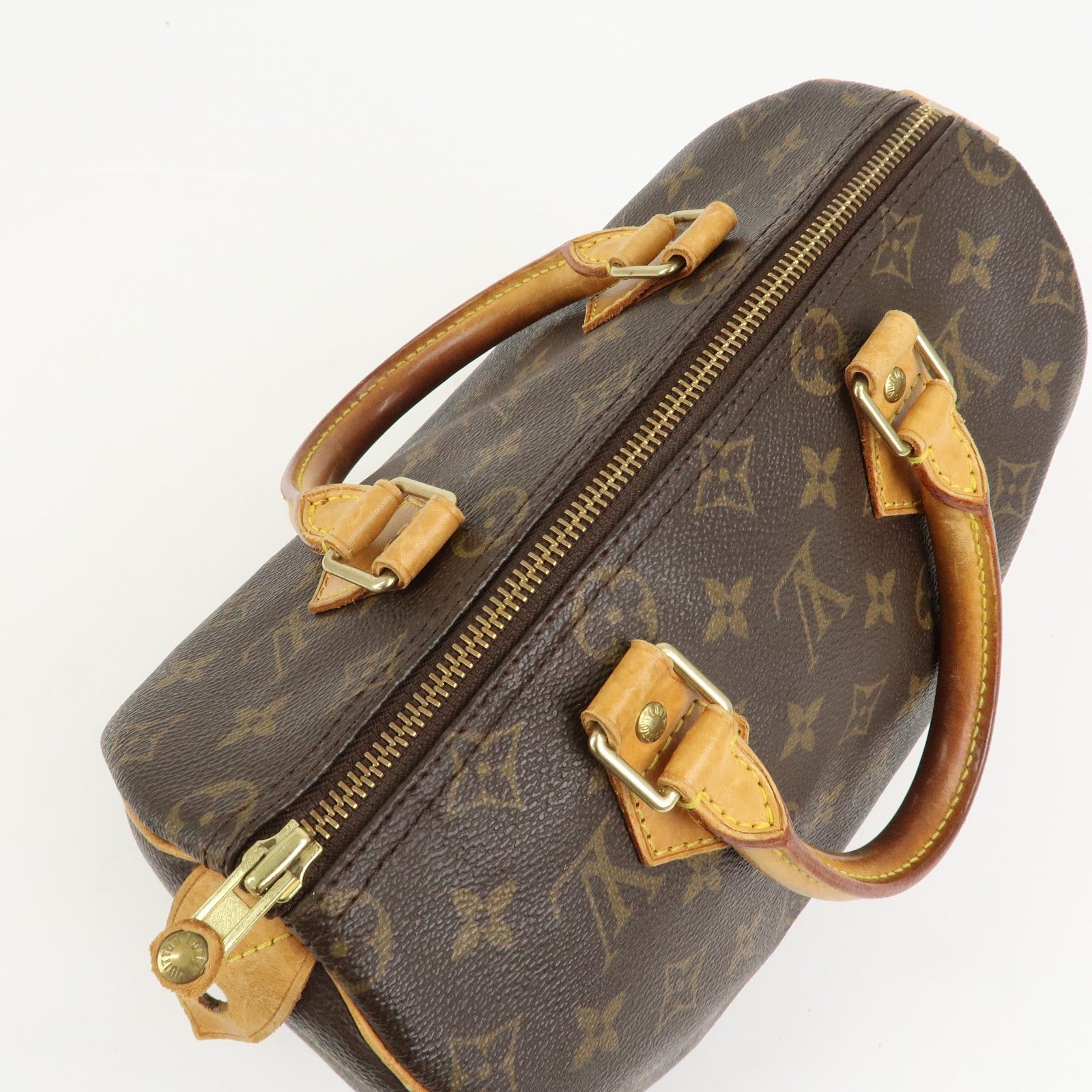 Louis Vuitton Monogram Speedy 25 Boston Bag Hand Bag Brown M41528