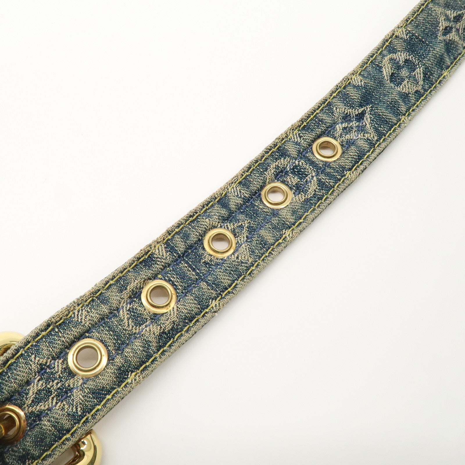 Louis Vuitton Monogram Denim Bum Bag Waist Bag Blue M95347