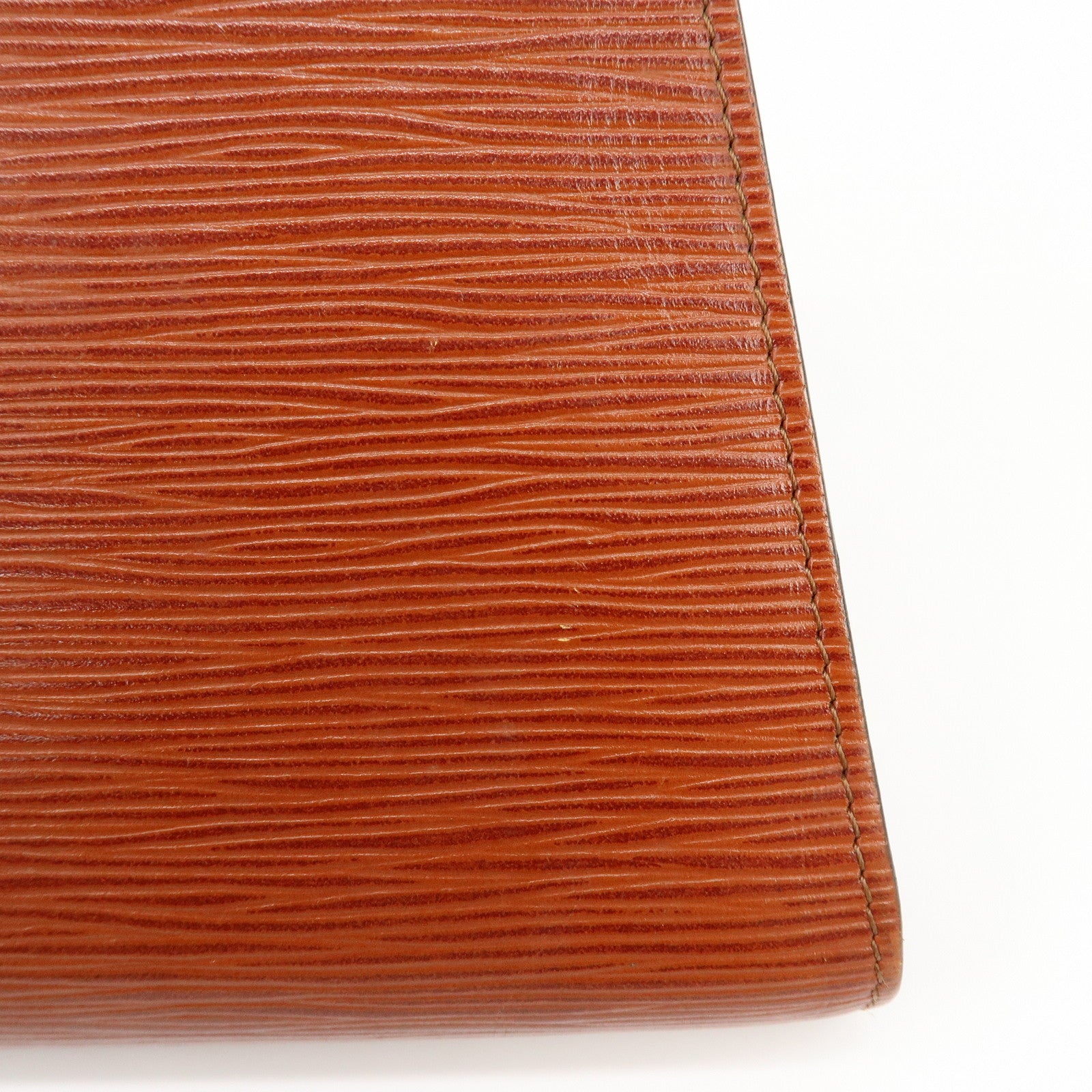 Louis Vuitton Epi Leather Art Deco Clutch Bag Kenya Brown M52633