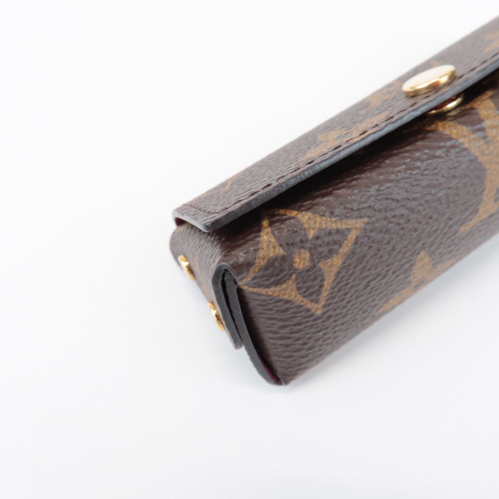 Louis Vuitton Monogram Pochette Rivette Lip Case Fushia M61473