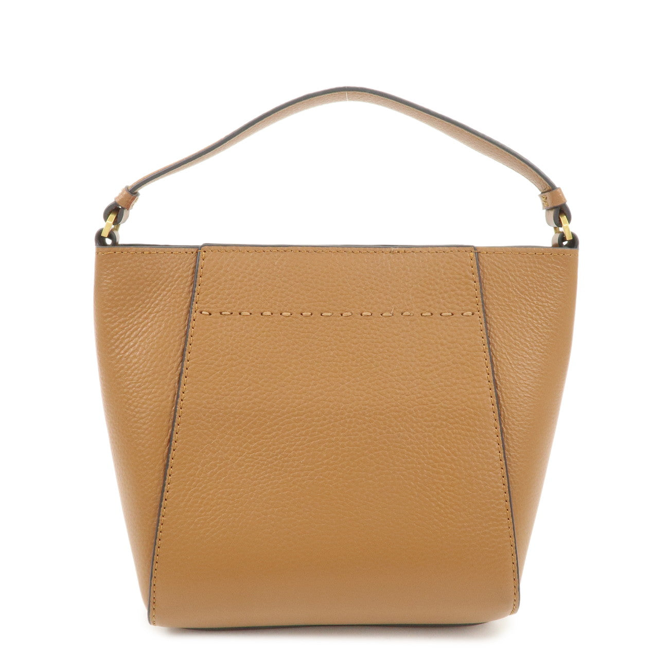 Tory Burch Logo Leather 2way Shoulder Bag Hand Bag Brown Used