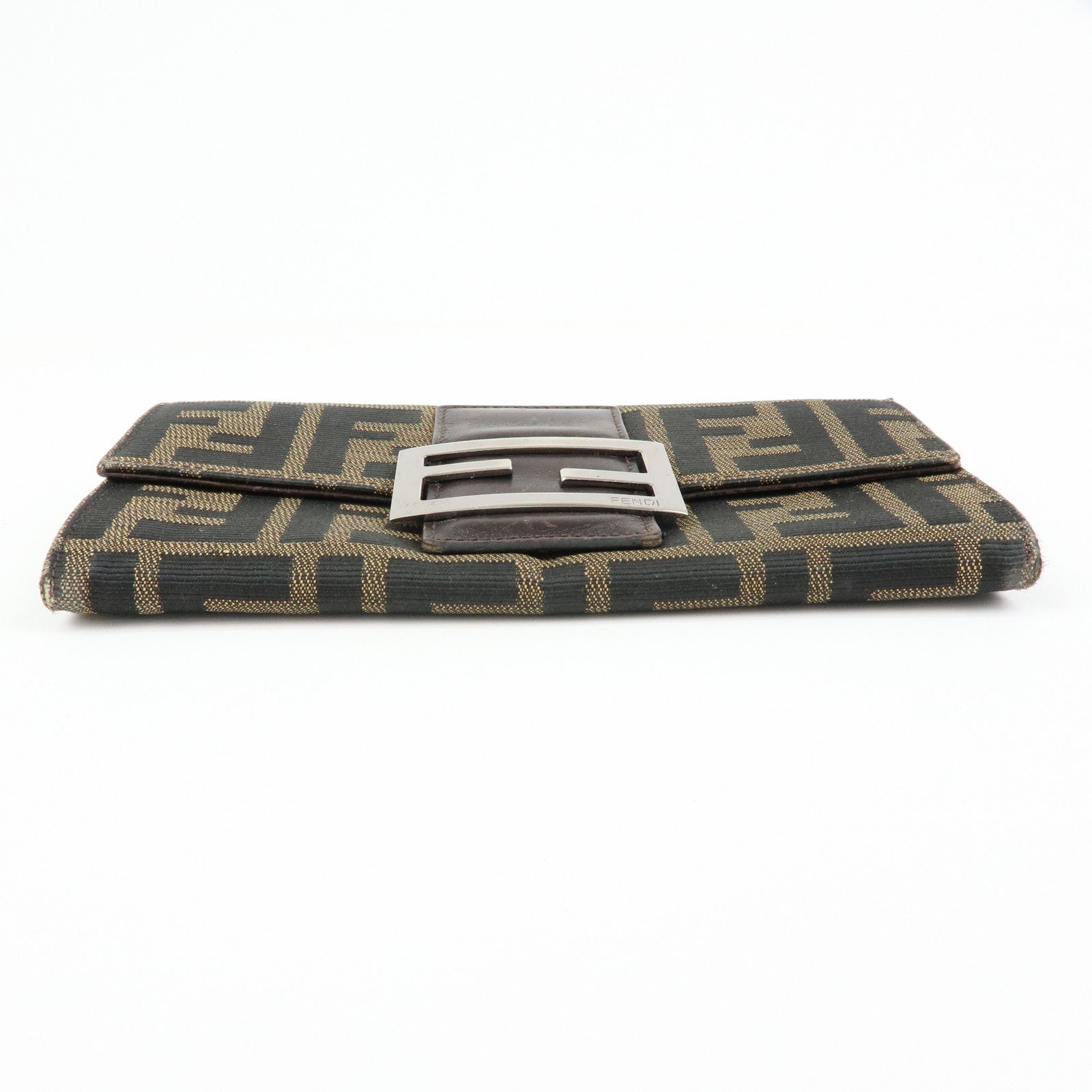 FENDI F IS FENDI Set of 2 Zucca Leather Canvas Wallet 8M0387 8M0021