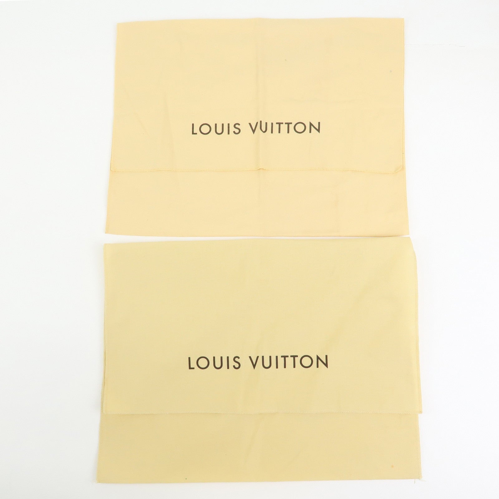 Louis Vuitton Set of 10 Dust Bag Storage Bag Flap Style Beige