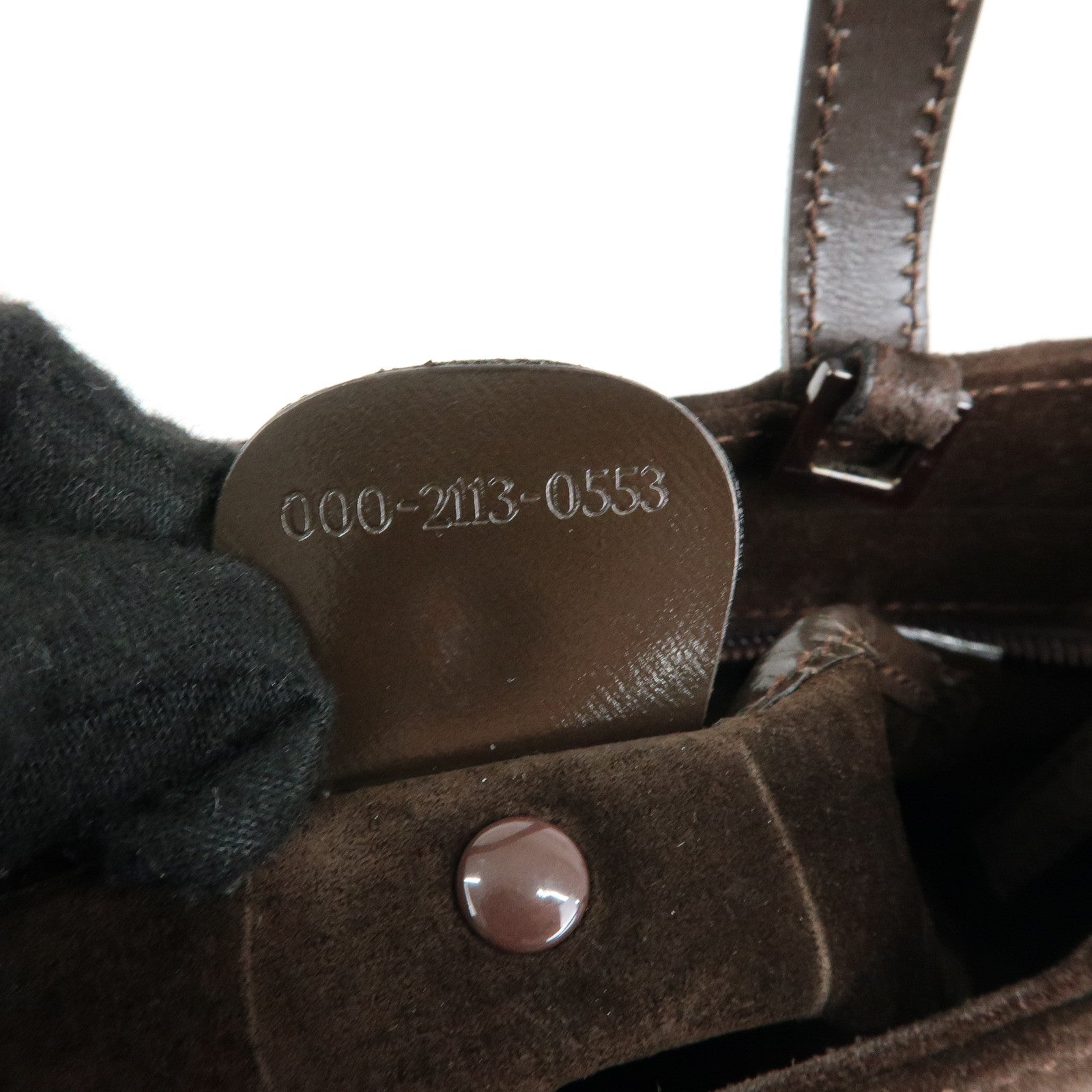 GUCCI Sylvie Suede 2Way Bag Shoulder Hand Bag Brown 000-2113-0553