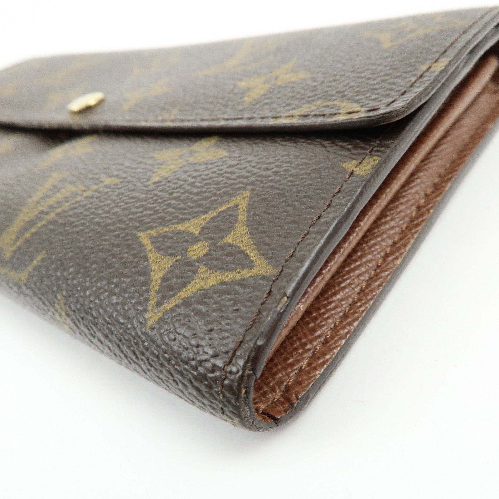 Louis Vuitton Monogram Portefeuille Sarah Long Wallet Brown M61734