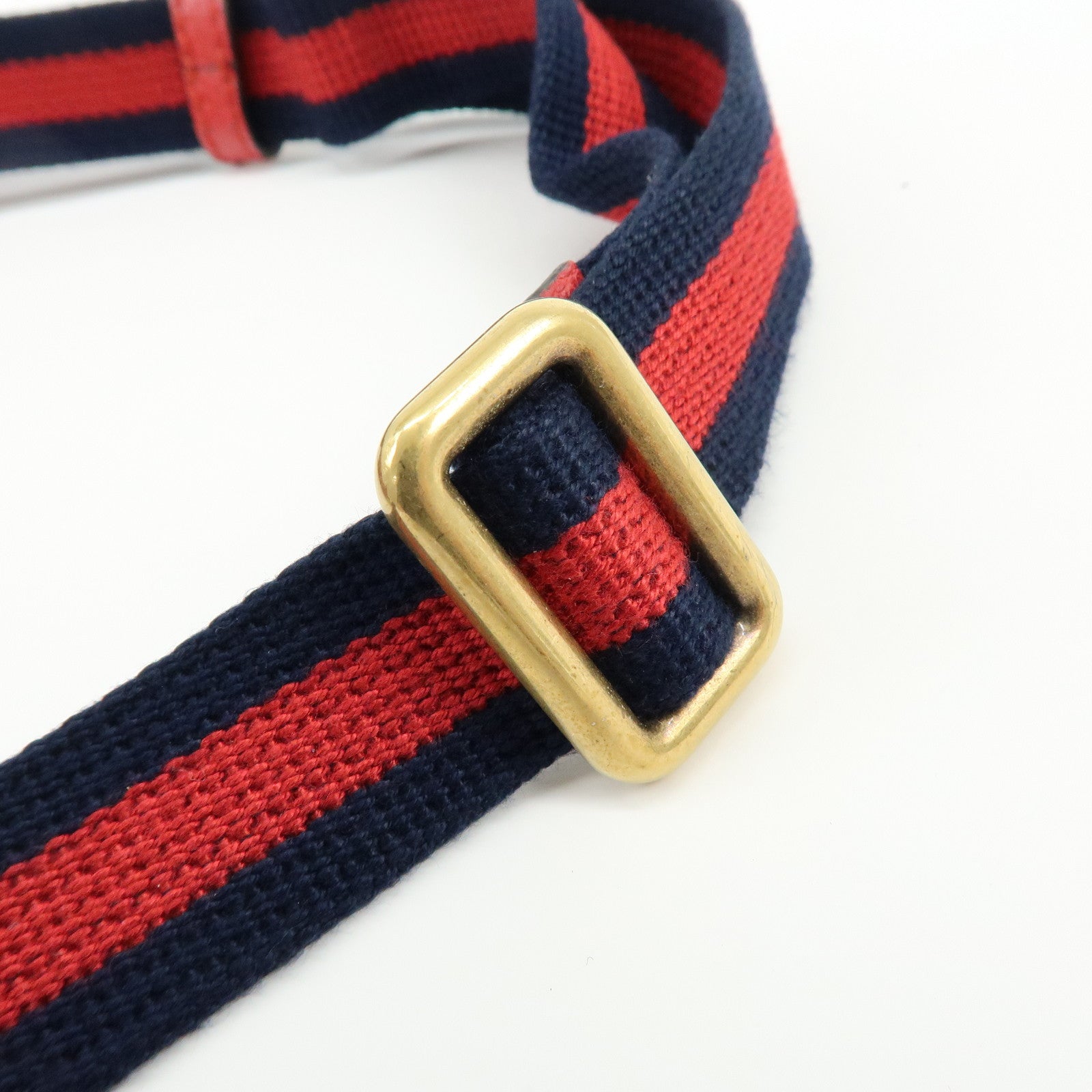 GUCCI Sherry Leather Waist Pouch Body Bag Red 527792