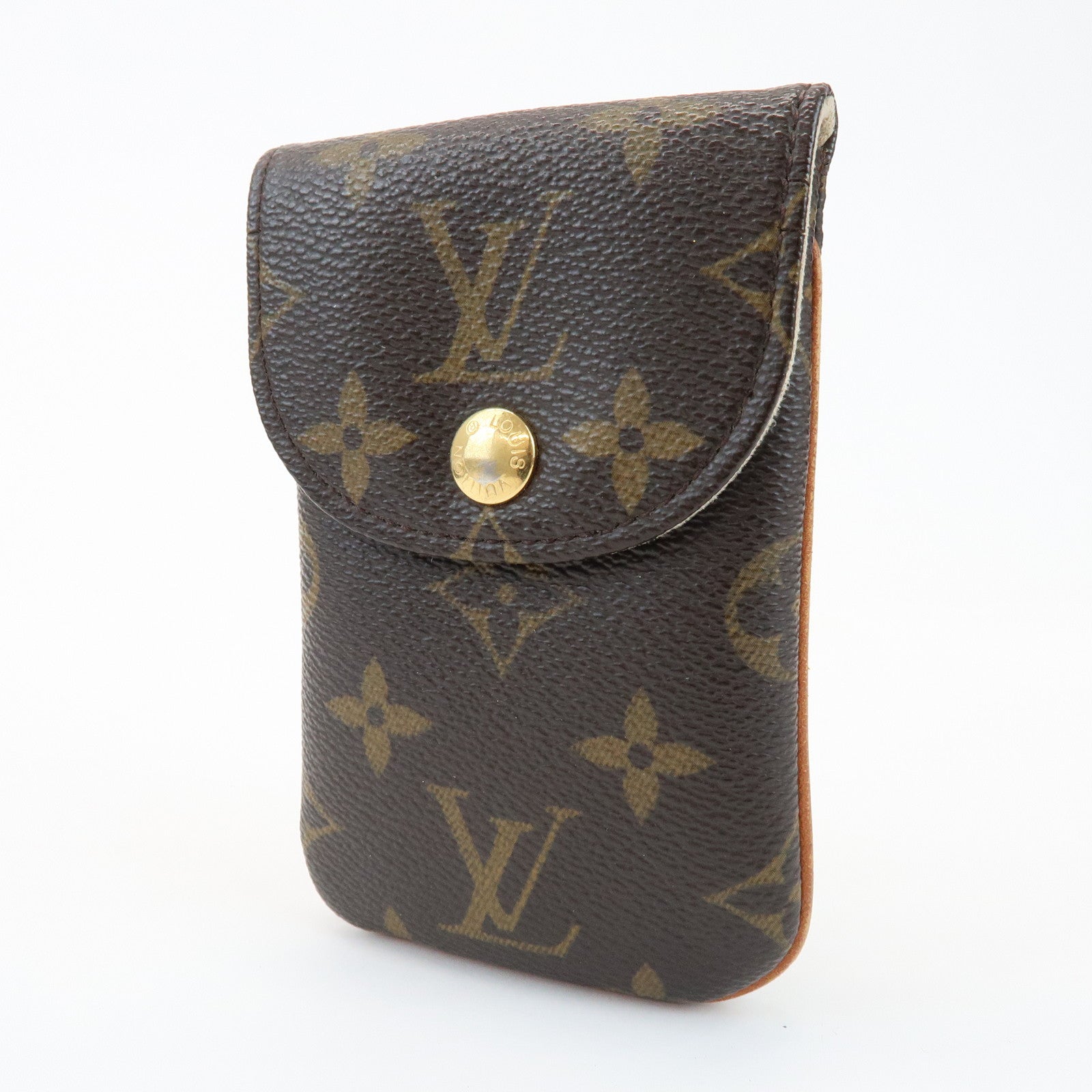 Louis Vuitton Monogram Etui Telefonne MM Phone Case Brown M66546