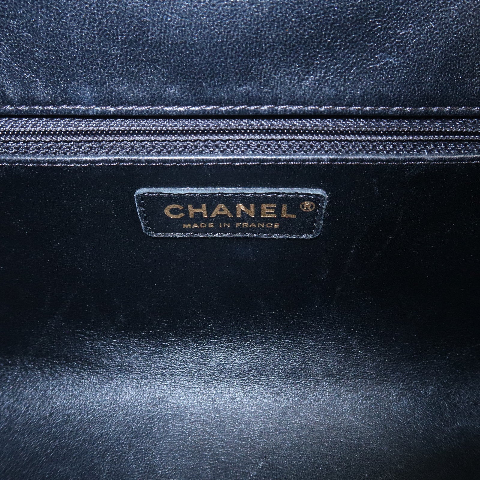 CHANEL Matelasse Lamb Skin Colosseum 2Way Bag Hand Bag Black