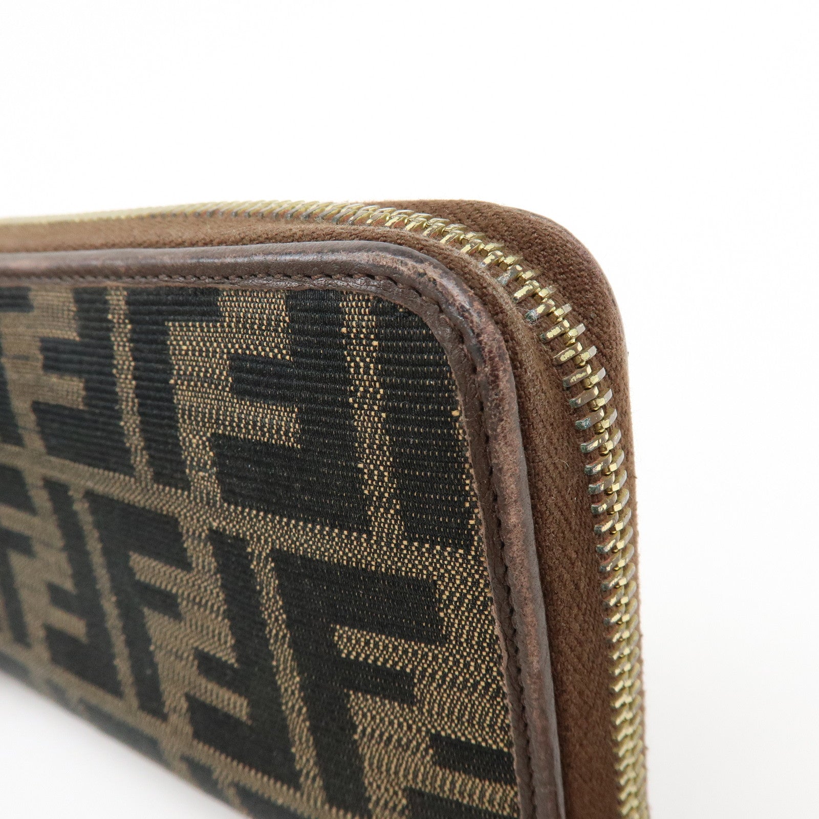 FENDI Zucca Set of 2 Canvas Compact Wallet Long Wallet 30729