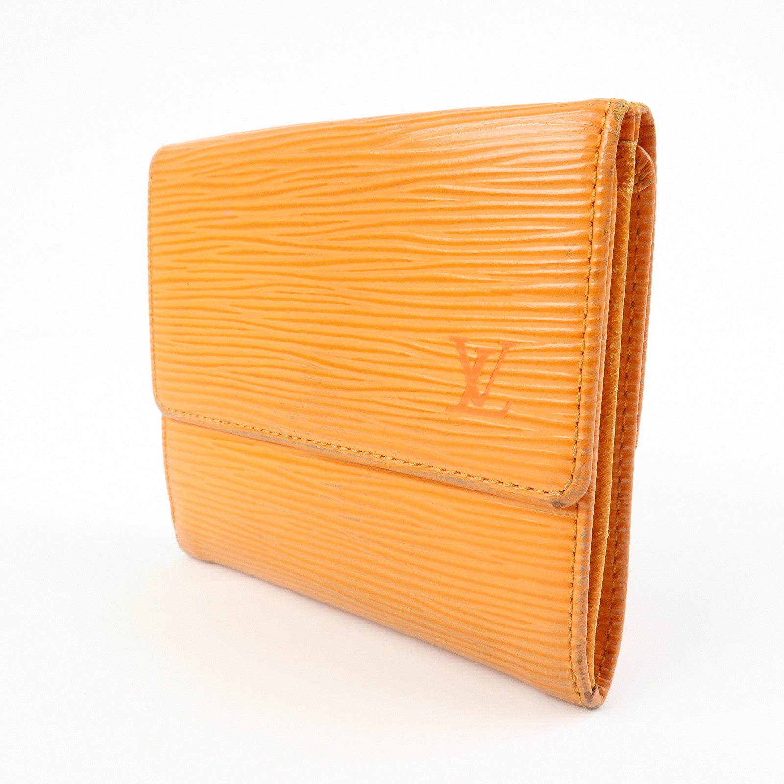 Louis Vuitton Epi Porte Monnaie Billets Credit Wallet Orange M6348H