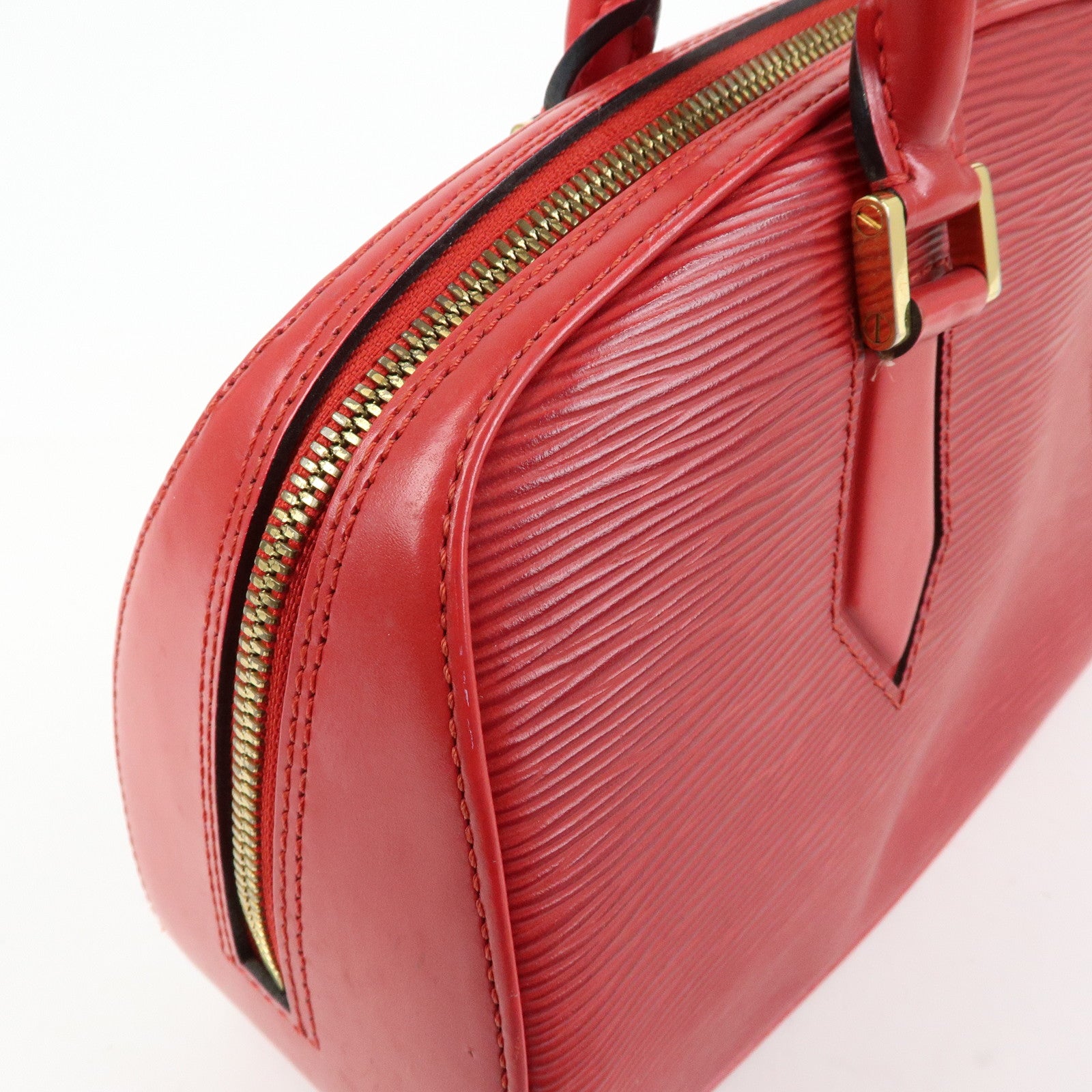 Louis Vuitton Epi Leather Jasmine Hand Bag Castilian Red M52087