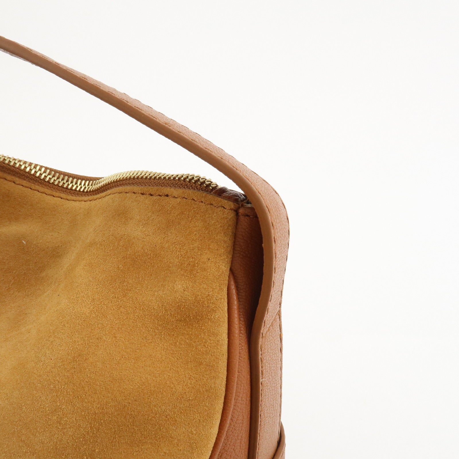 Chloe See By Chloe Hana Suede Leather Shoulder Crossbody Bag Brown