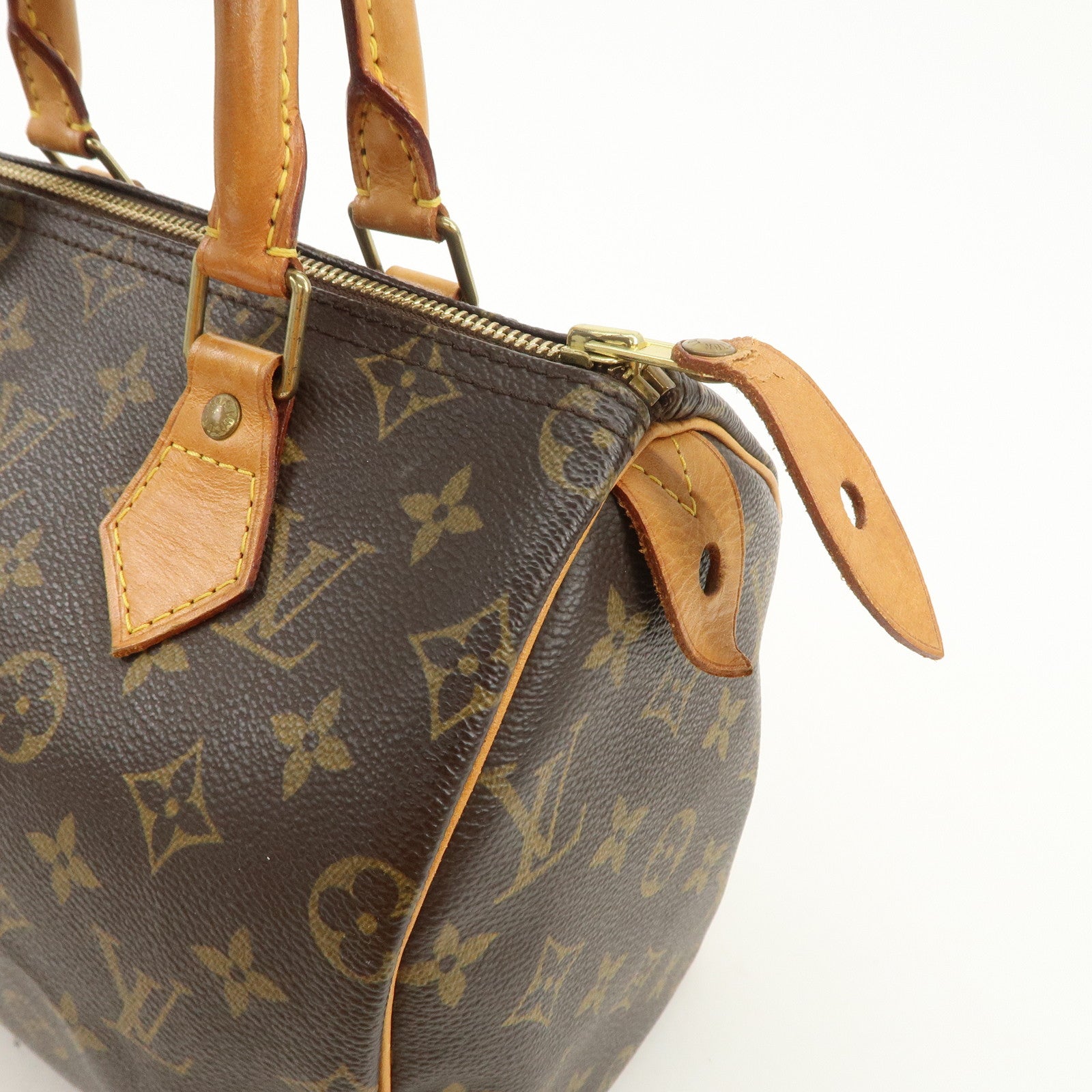 Louis Vuitton Monogram Speedy 25 Boston Bag Hand Bag Brown M41528