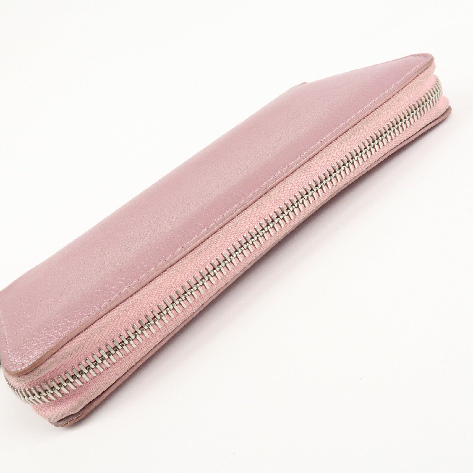 Louis Vuitton Calf Leather Zippy Lock Me Wallet Crystal Rose M69812 Used