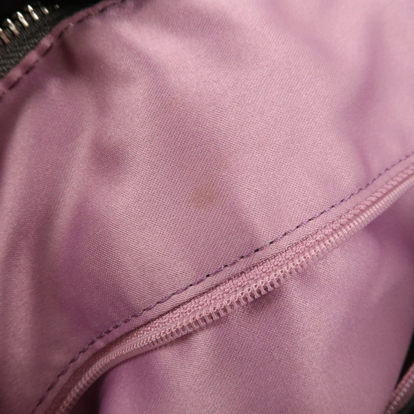 COACH Satin Leather 2Way Bag Shoulder Bag Hand Bag Khaki Purple