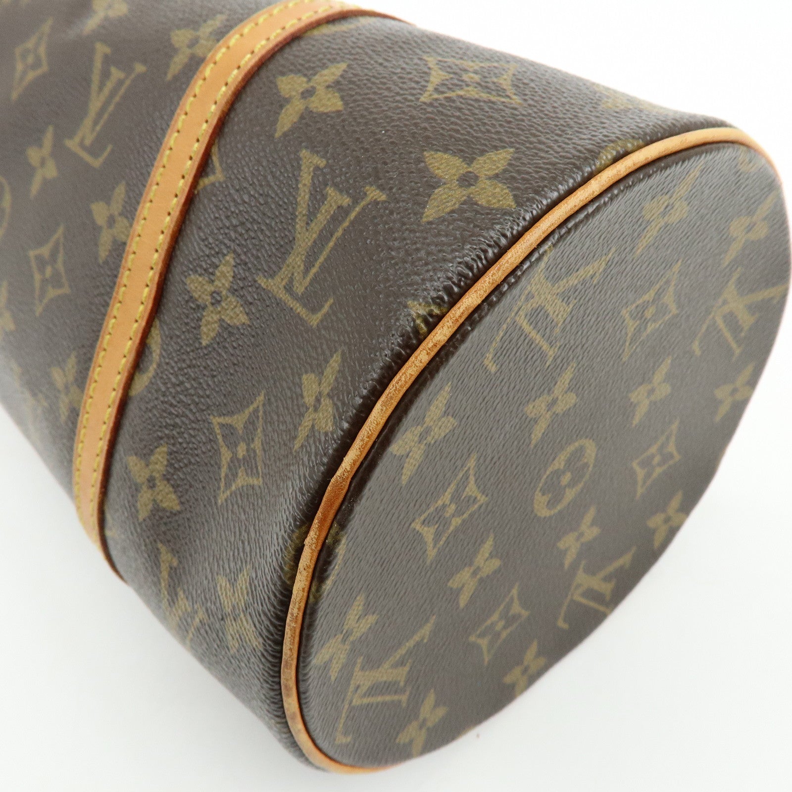 Louis Vuitton Monogram Papillon 30 Hand Bag Brown M51385