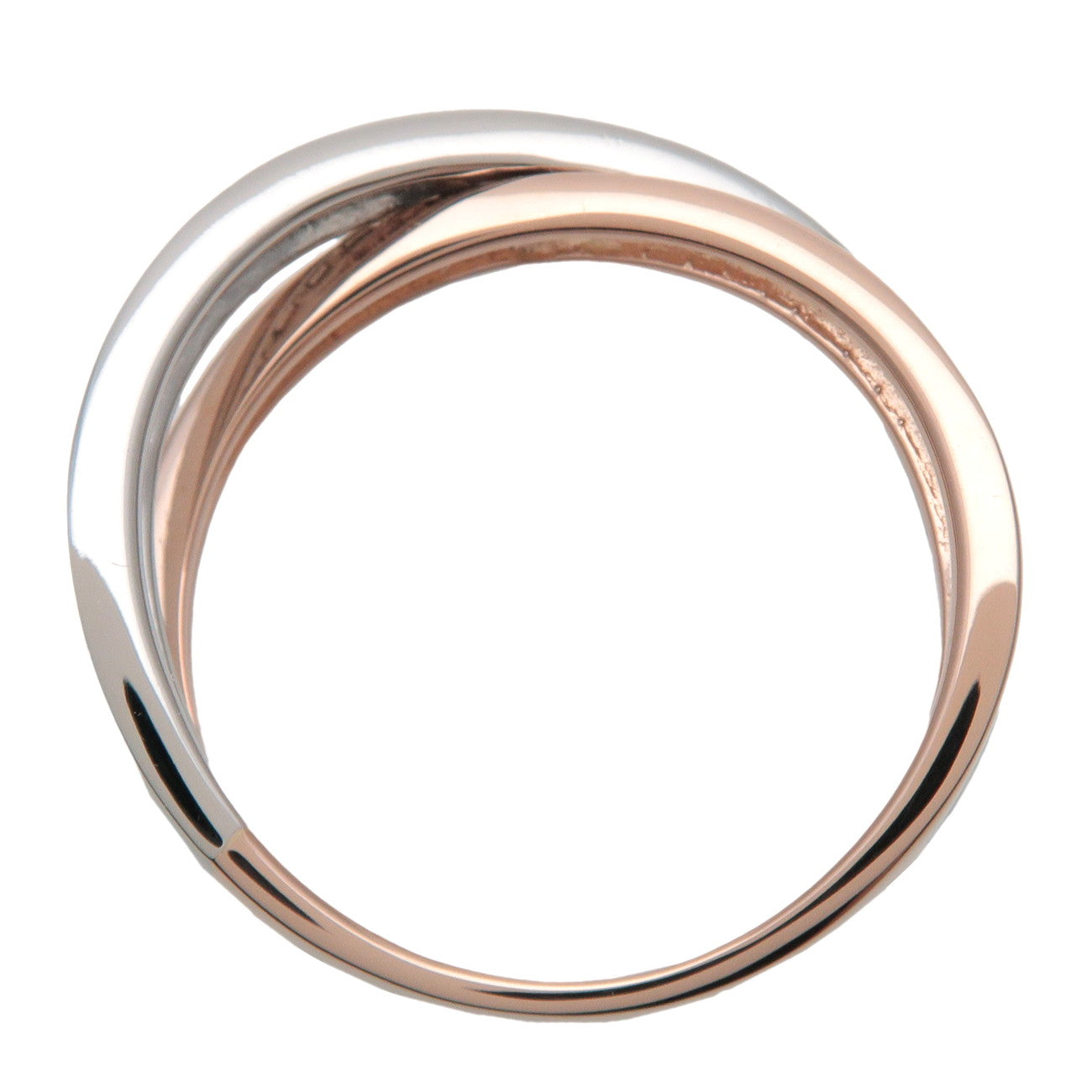 VENDOME AOYAMA Diamond Ring PT900 750PG Platinum Rose Gold US5.5-6