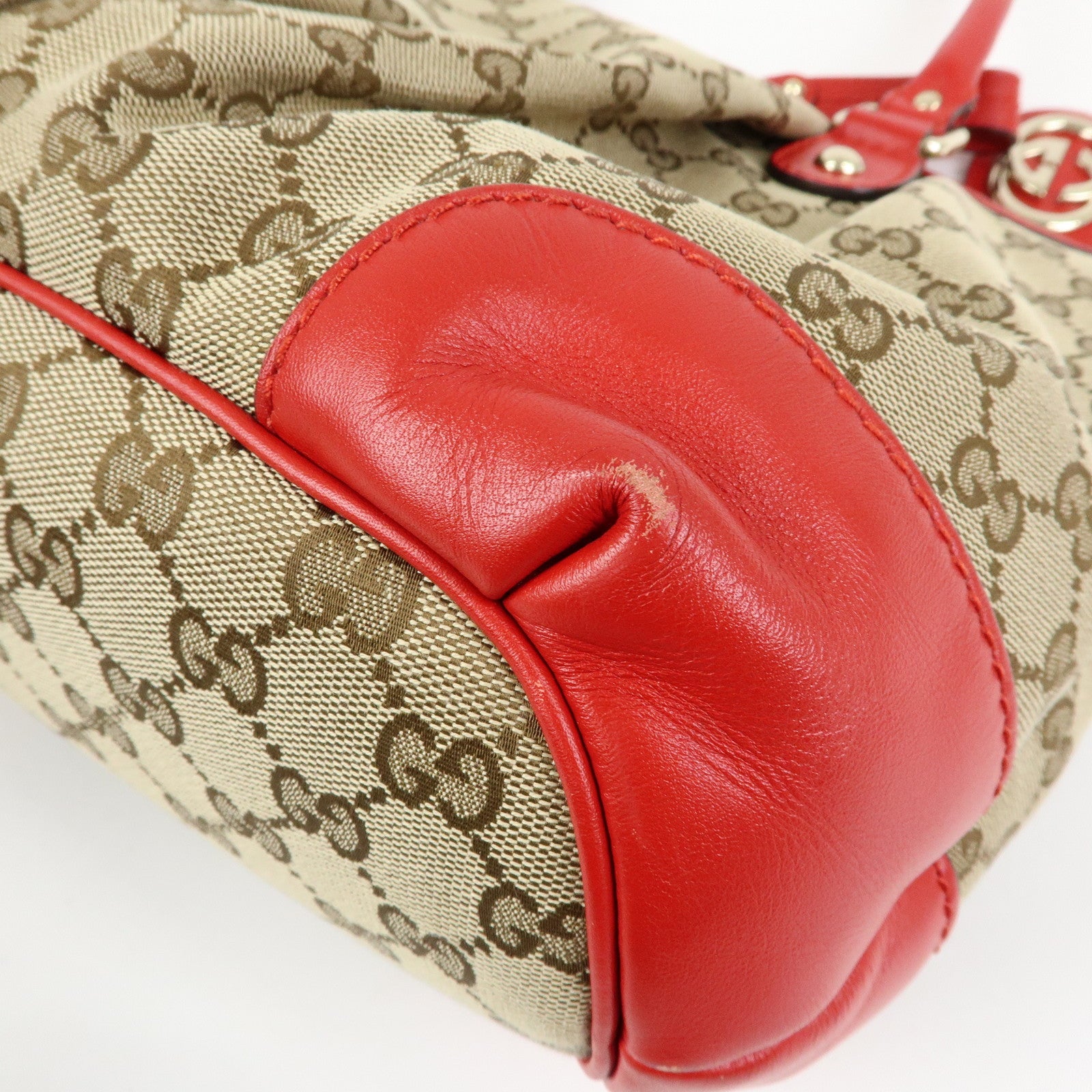 GUCCI Sukey Interlocking G GG Canvas Leather 2Way Bag 247902