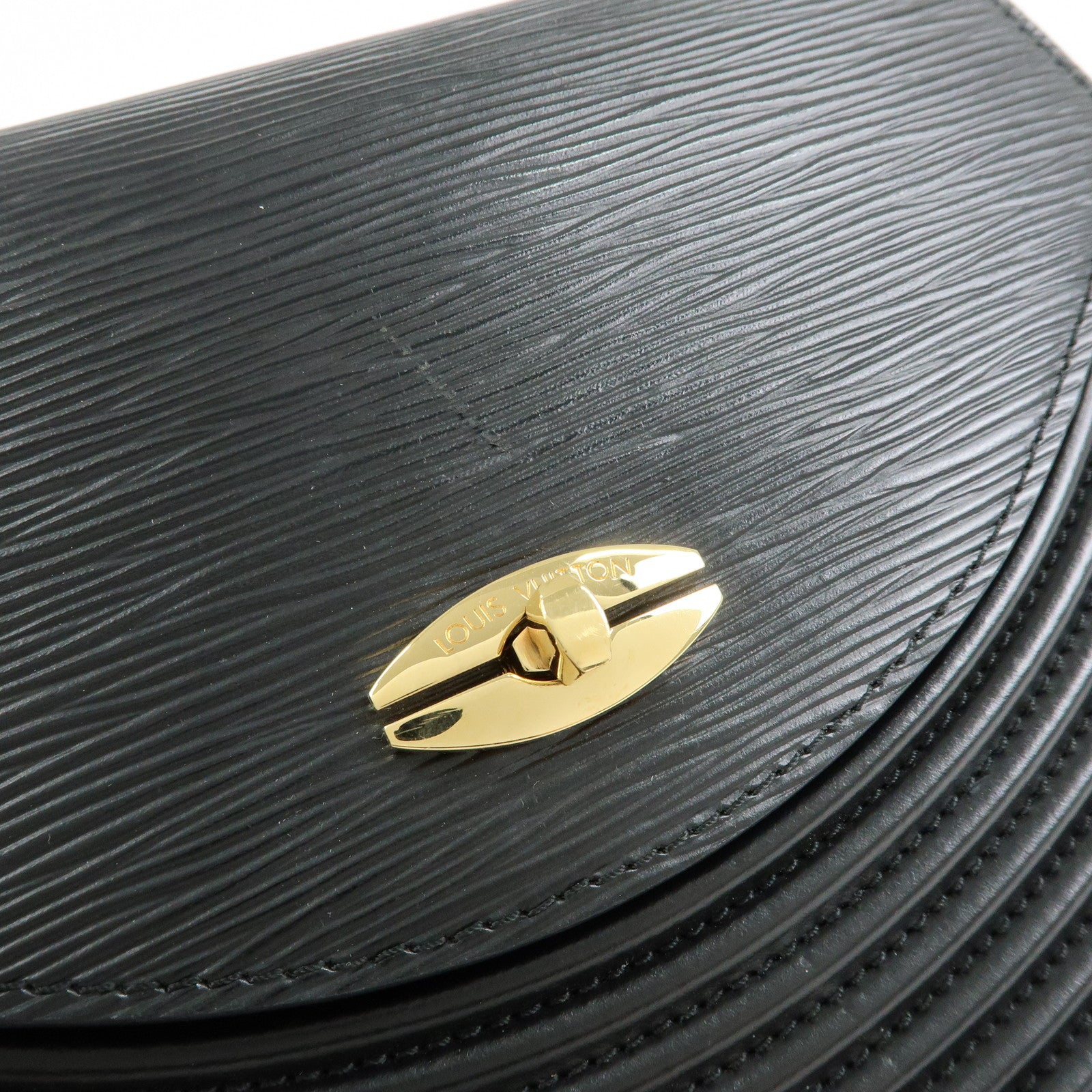 Louis Vuitton Epi Tilsit Shoulder Bag Hand Bag Noir Black M52482