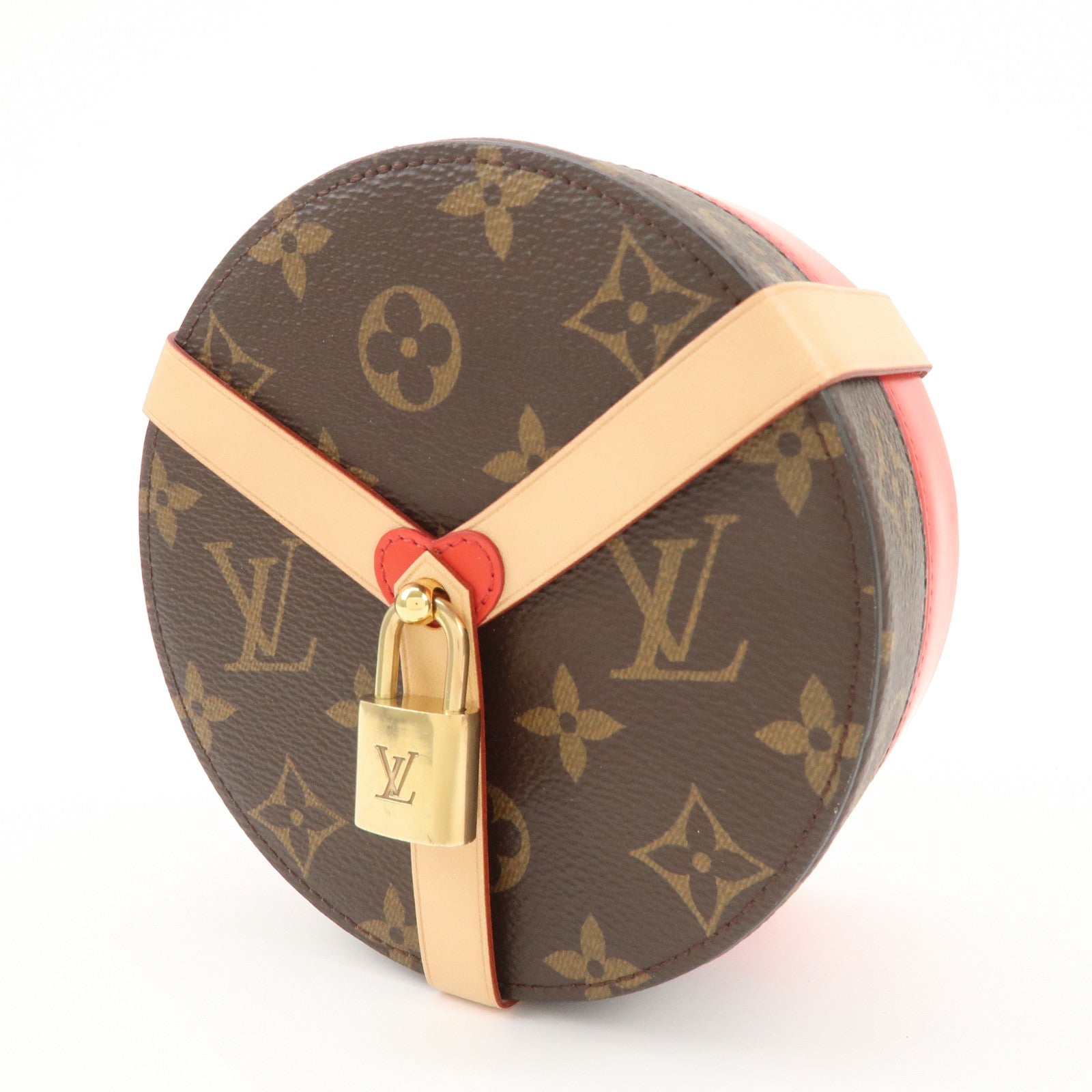 Louis Vuitton Monogram Boite Lock Me Jewelry Box Make Box GI0352 Used