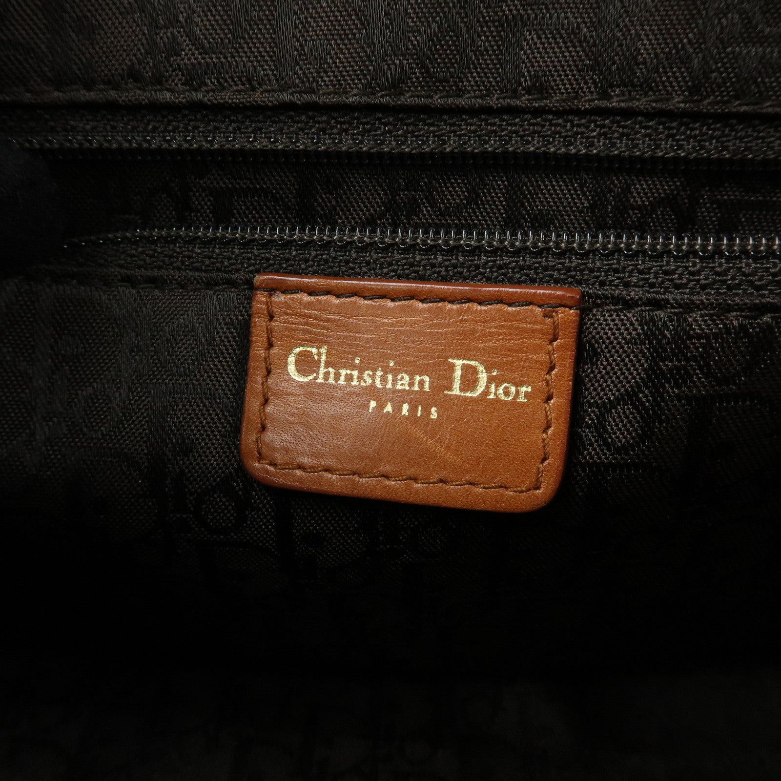 Christian Dior Street Chic Unborn Calf Leather Hand Bag Leopard