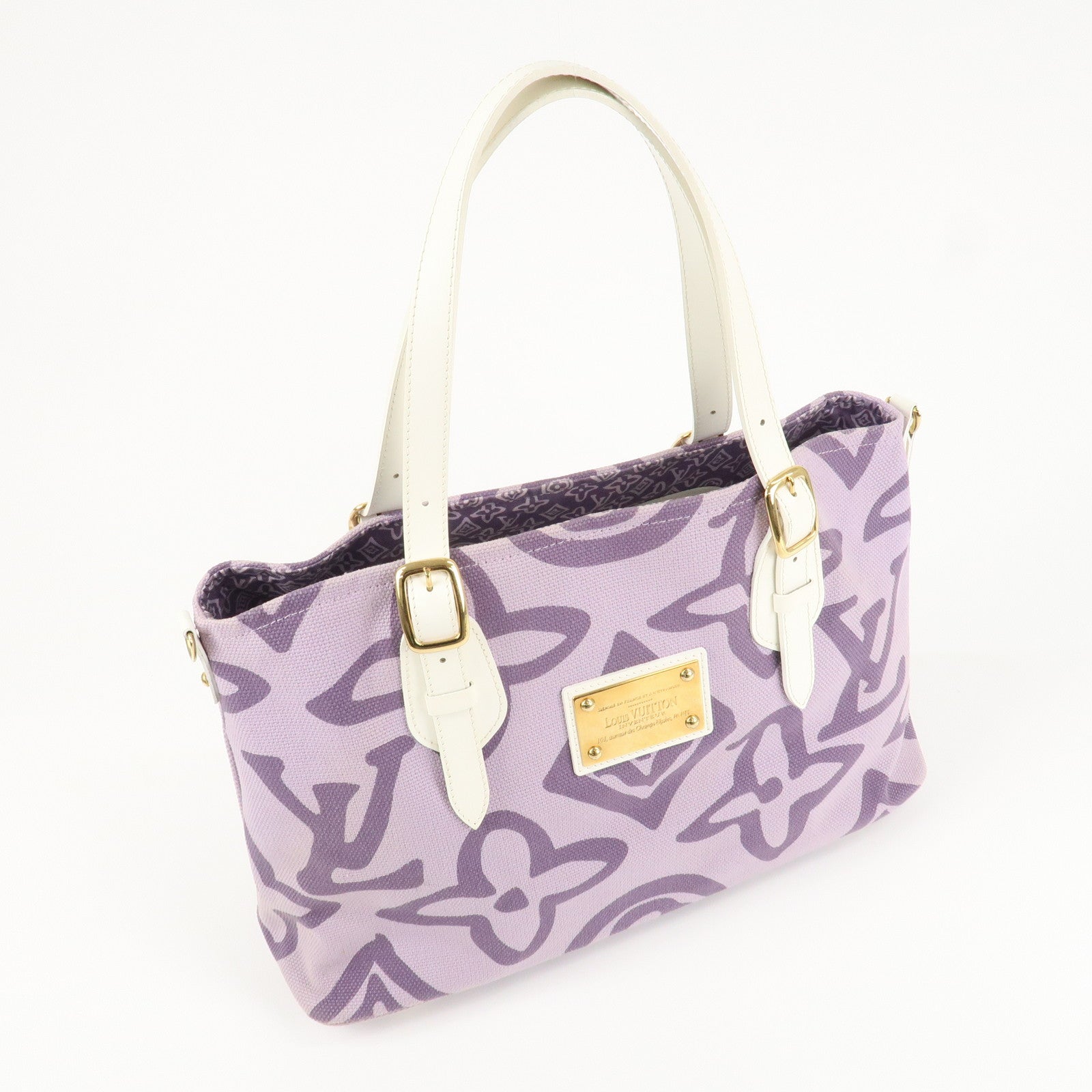 Louis Vuitton Cruise Line Canvas Tahitienne PM Tote Bag M95680 Used