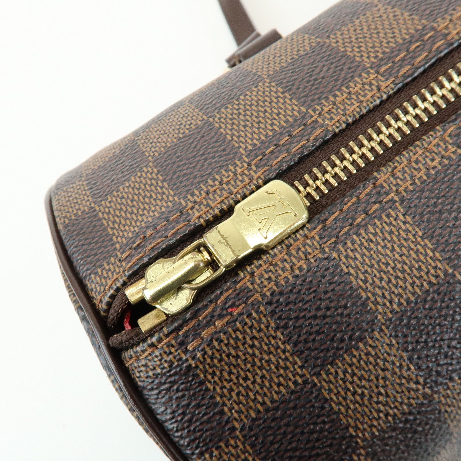Louis Vuitton Damier Ebene Papillon 30 Hand Bag Brown N51303