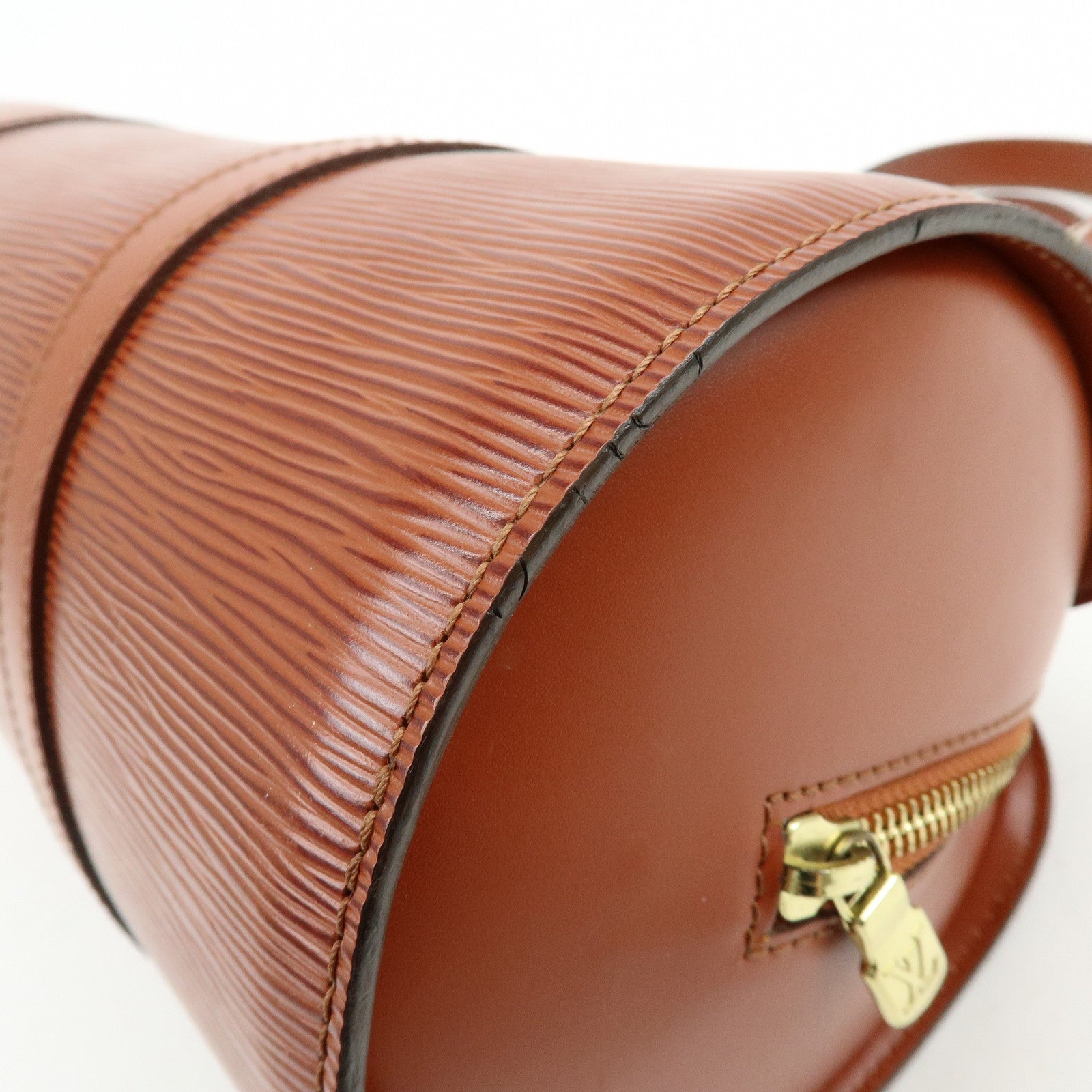 Louis Vuitton Epi Leather Soufflot Hand Bag Kenya Brown M52223