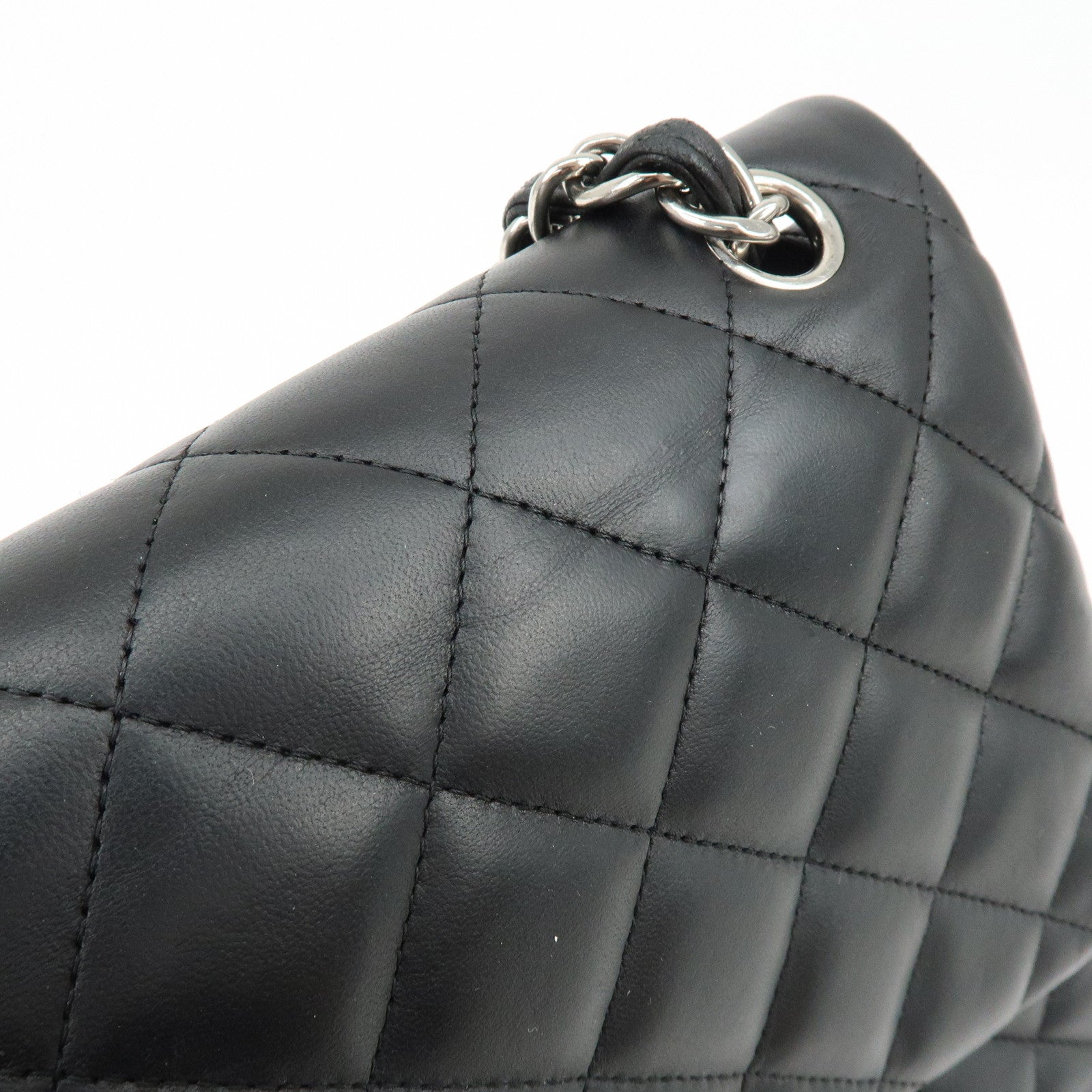 Chanel Large Matelasse 30 Large Lamb Skin Double Flap Shoulder Bag