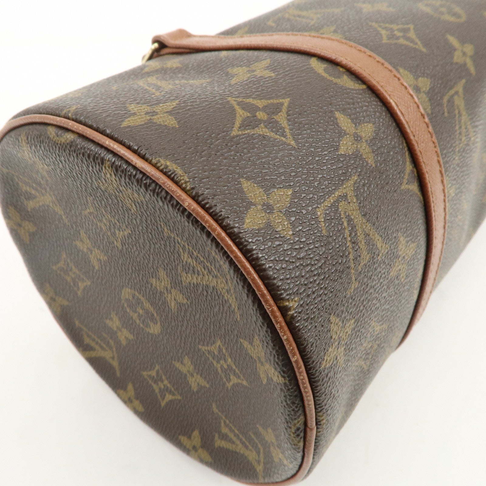 Louis Vuitton Monogram Papillon 30 Hand Bag Brown M51365