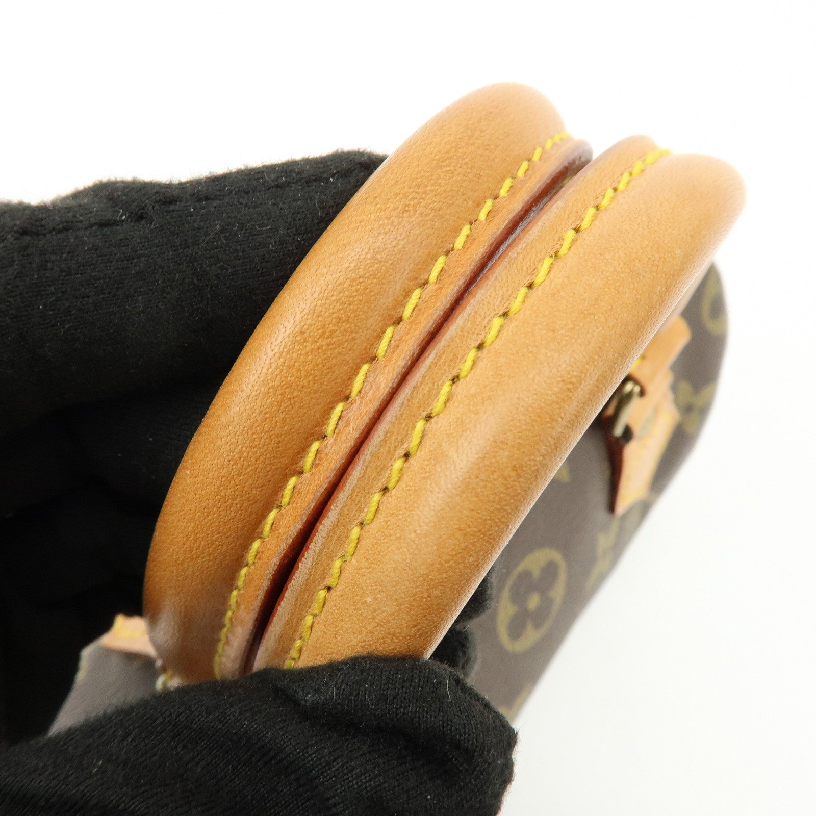Louis Vuitton Monogram Mini Speedy Hand Bag Brown M41534