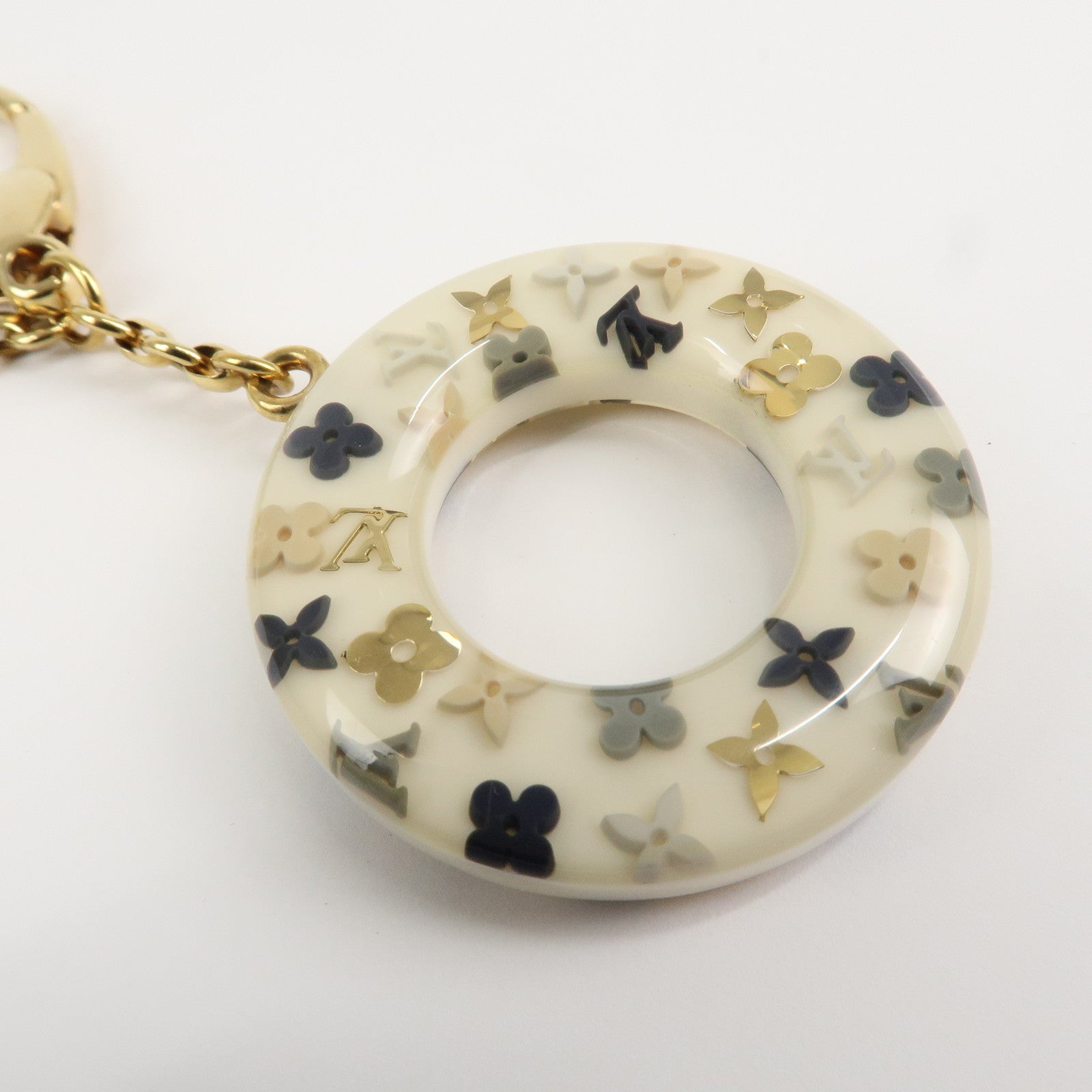 Louis Vuitton Monogram Porte Cles Marine Anchor Swim Ring Charm M66141 Used