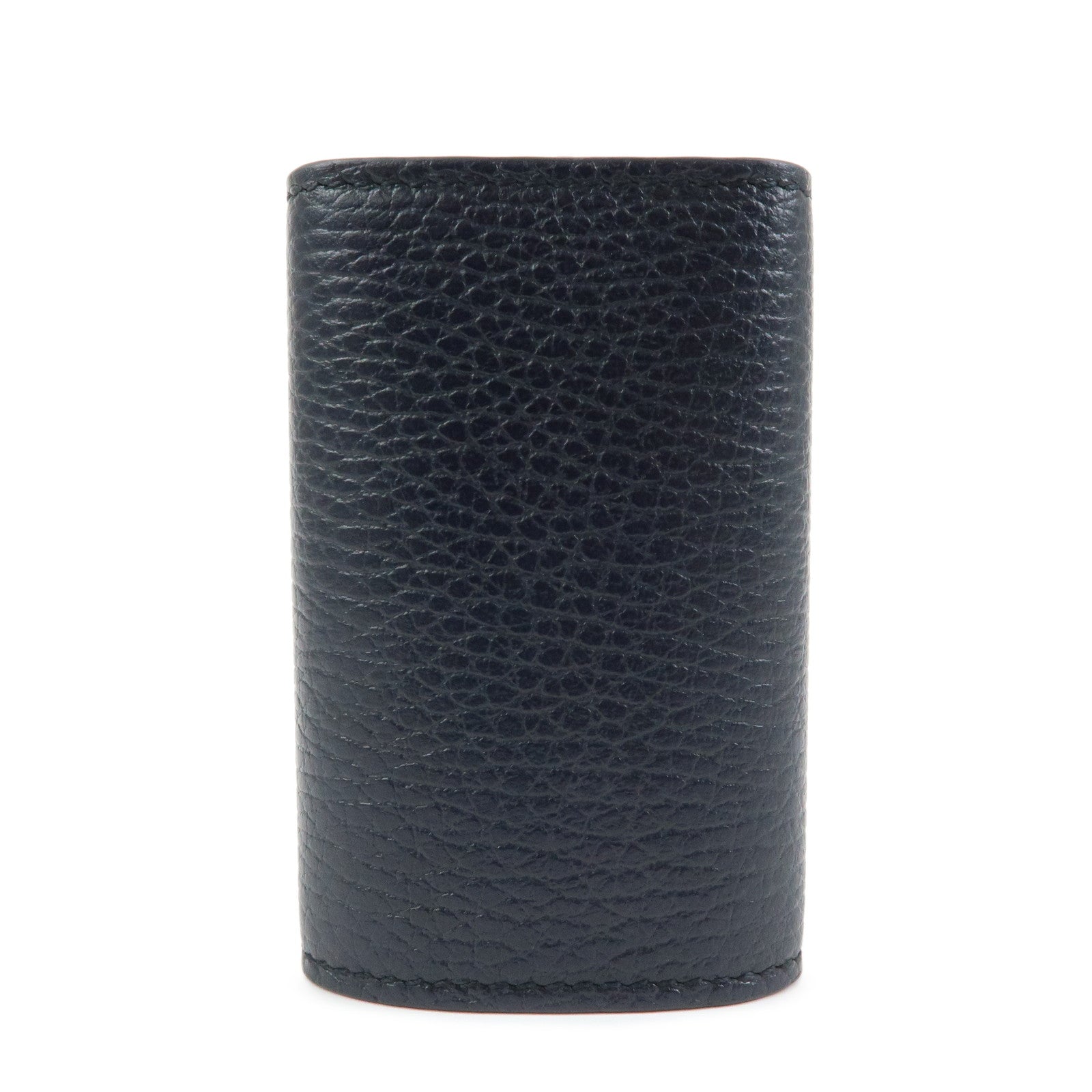 GUCCI Leather 6 Ring Key Case Key Holder Navy 150402
